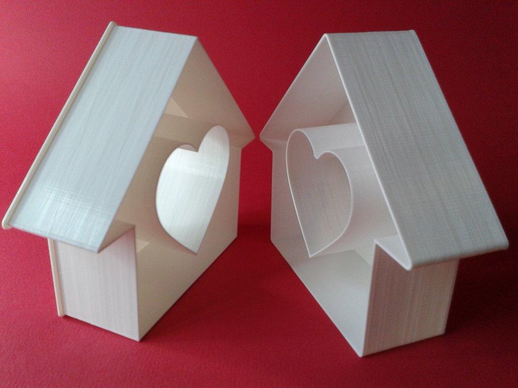 "Heart house" nestable box (v1) 3d model