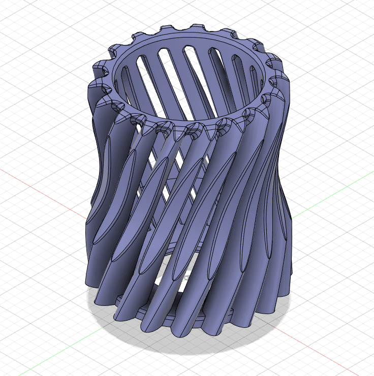 Spiral Can Cup - 12oz Can Coozie 3d model