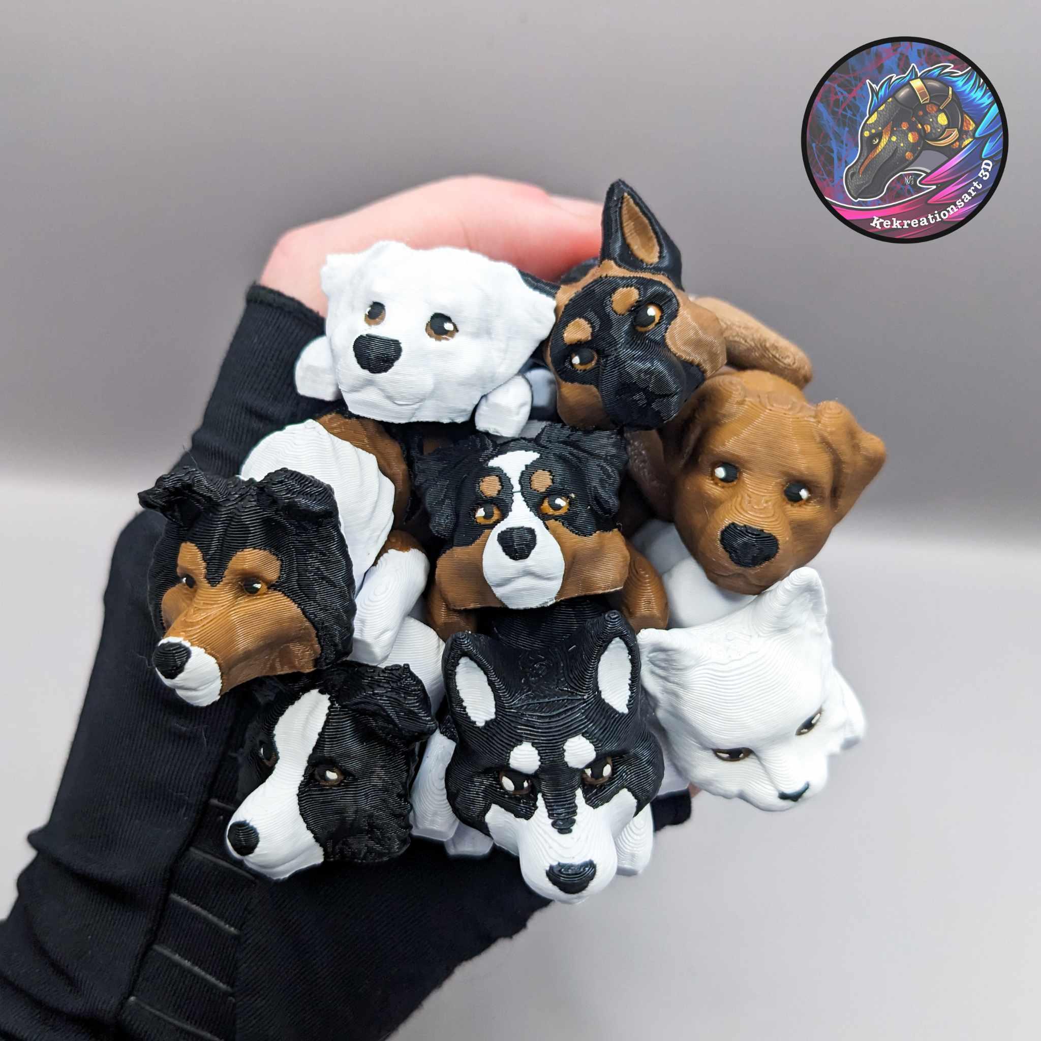 Baby Flexi Dog + Cat Set 1 3d model