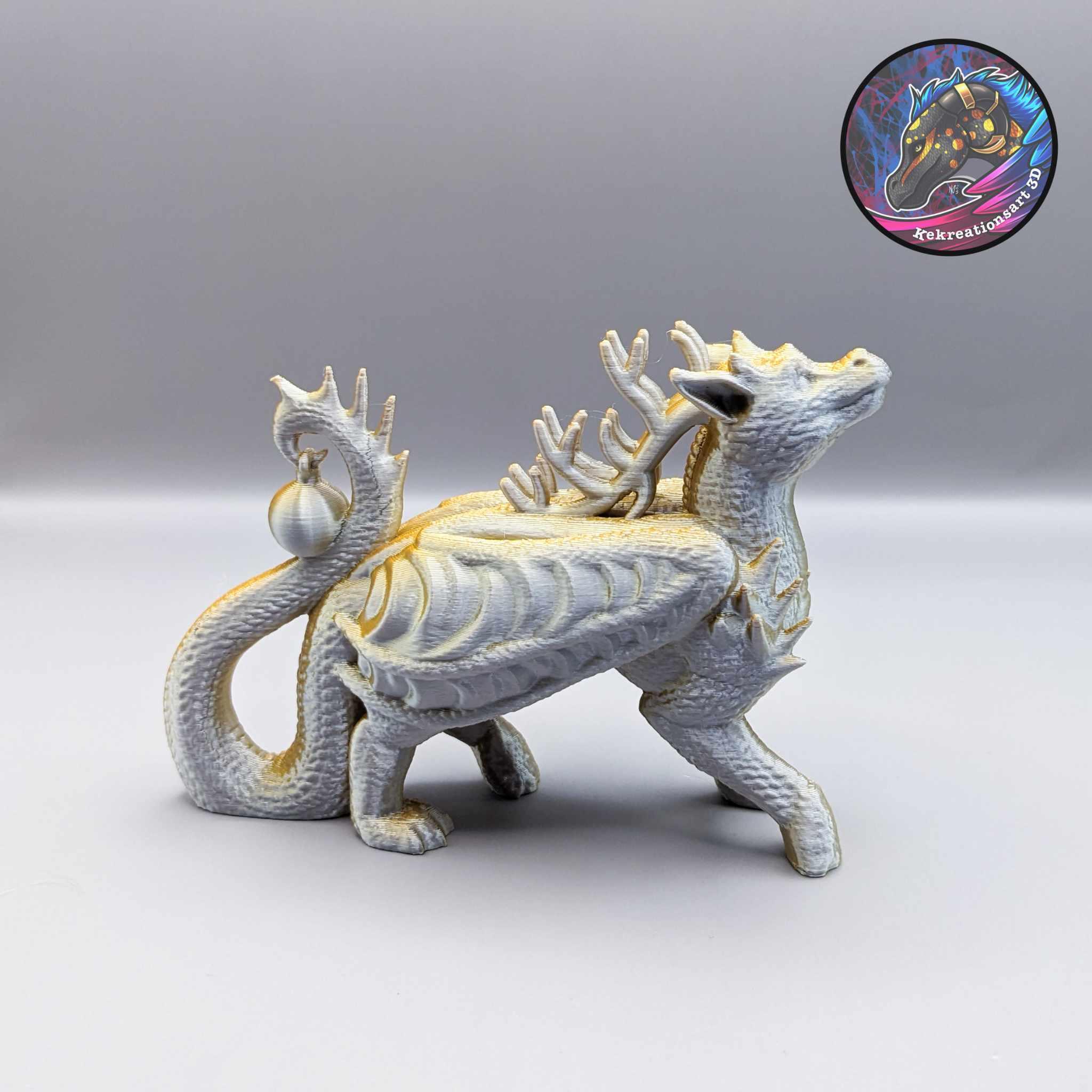 Reindeer Dragon Ornament 3d model