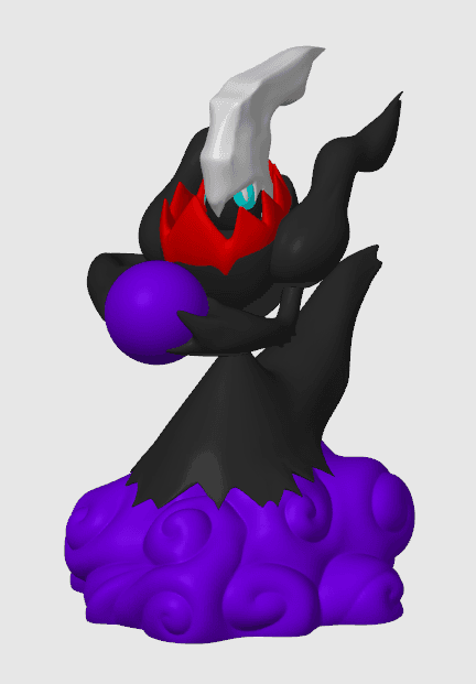 Darkrai Pokemon (3mf included) 3d model