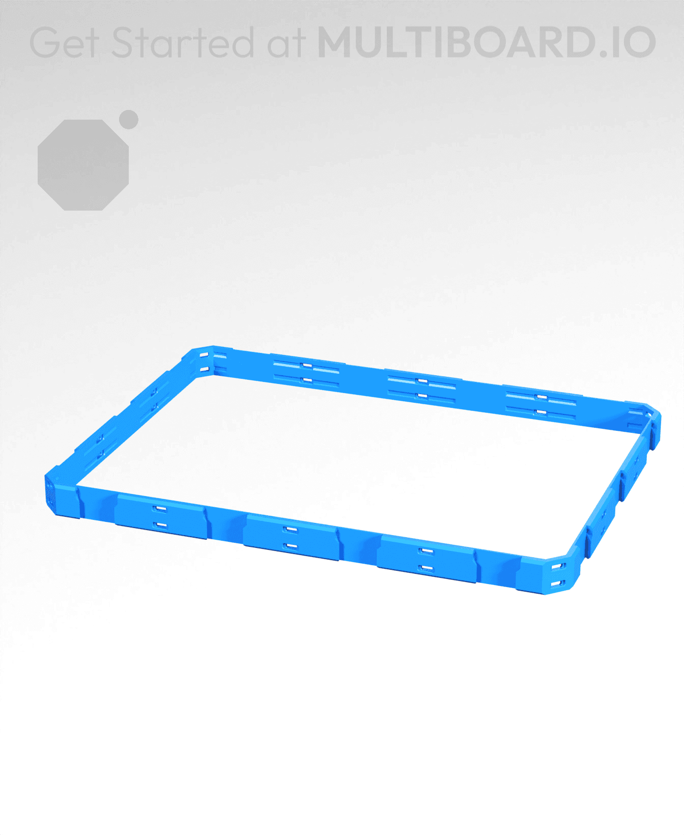 4x3x0.25 - Shell Edge - Multibin Shell Ring 3d model