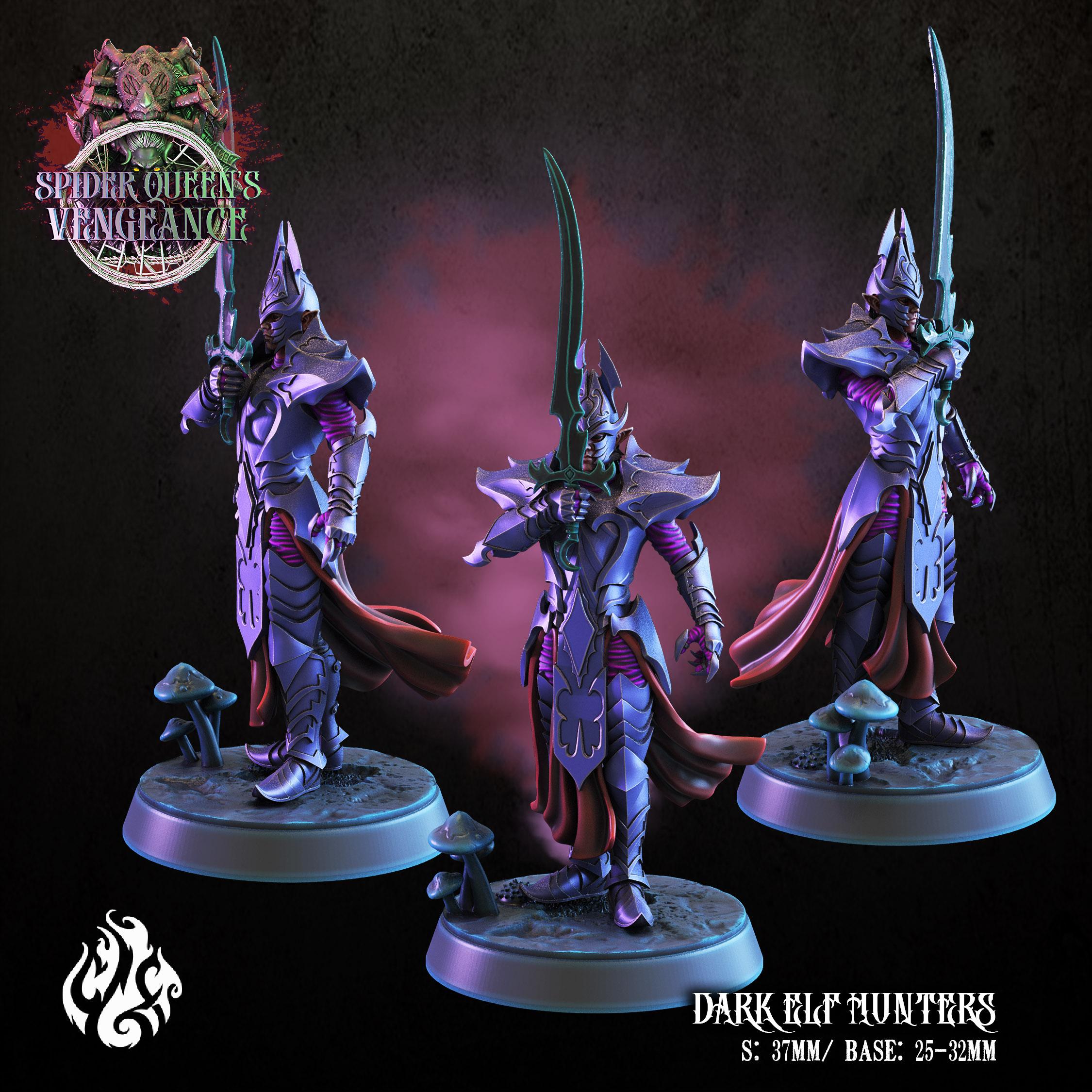 Dark elf Hunters 3d model