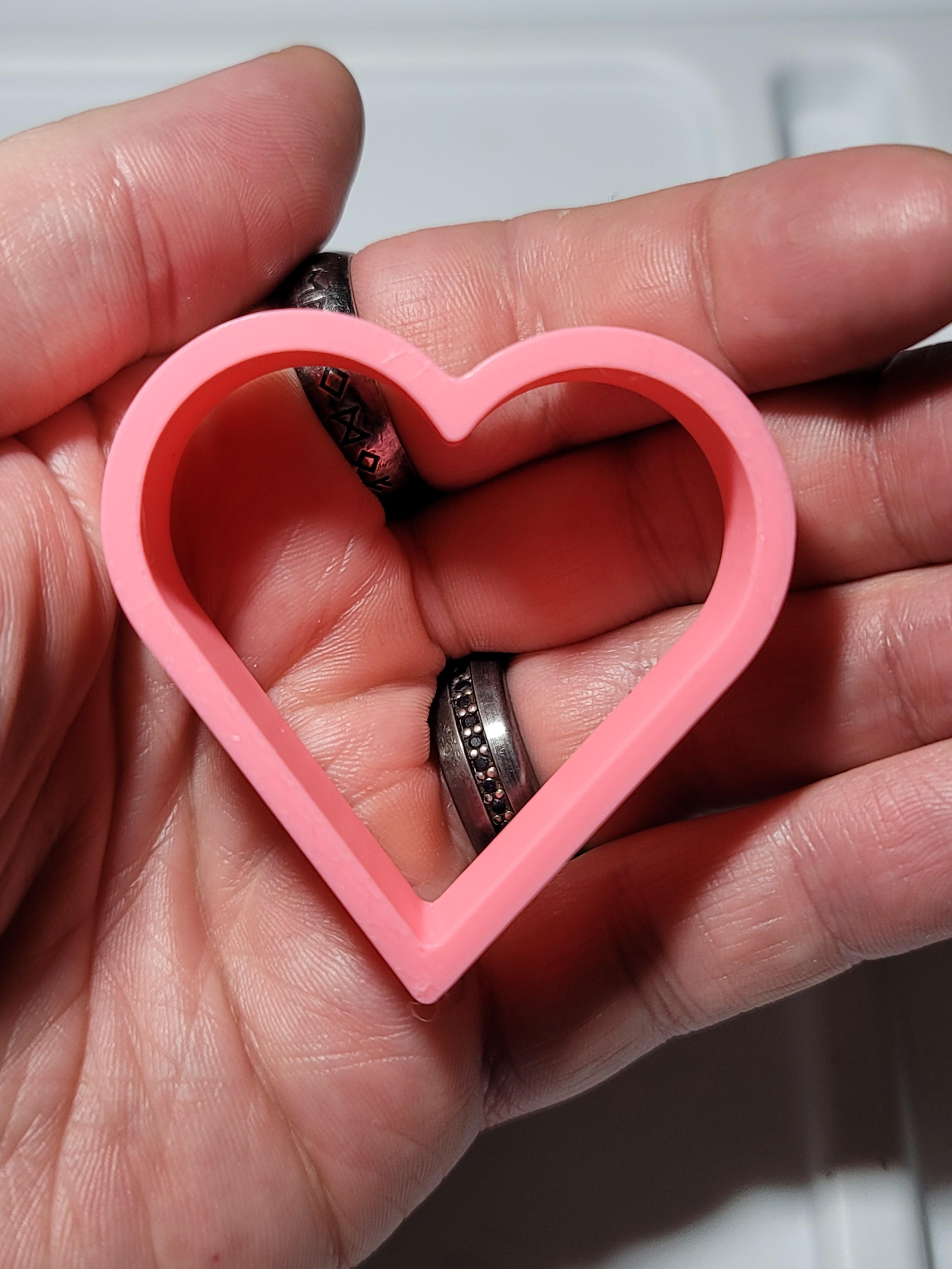 valentines tic tac toe O heart.3mf 3d model