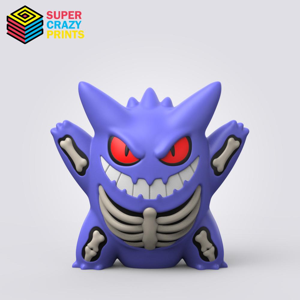 Halloween Gengar (Easy Print No Supports) 3d model