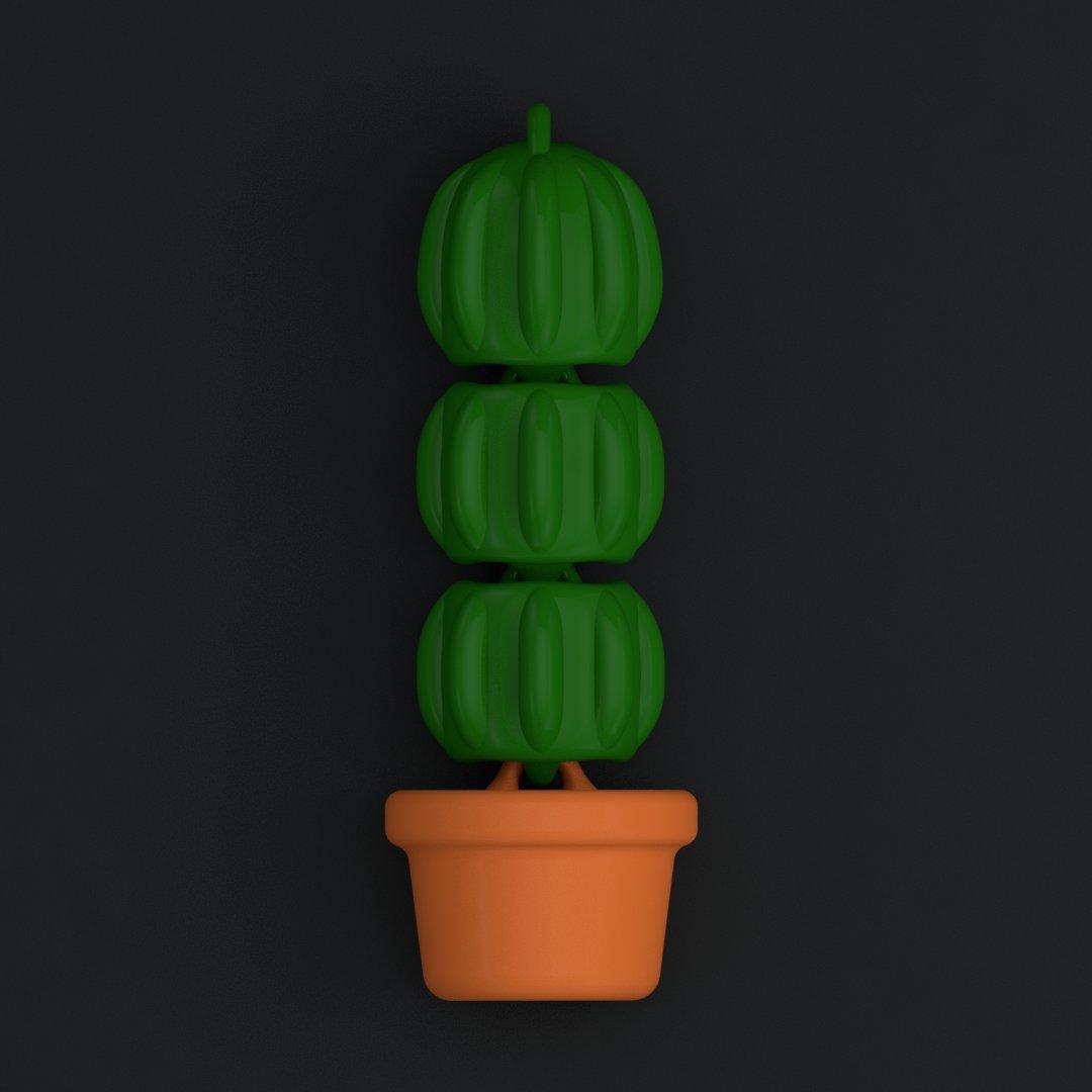 LLAVERO CACTUS ARTICULADO 3d model