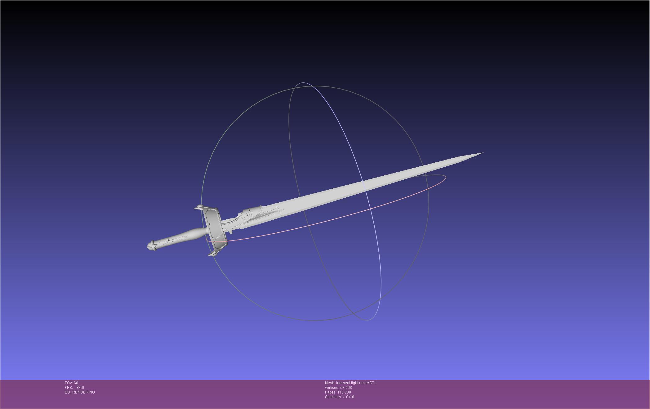 Sword Art Online Asuna Lambent Light Rapier Model 3d model