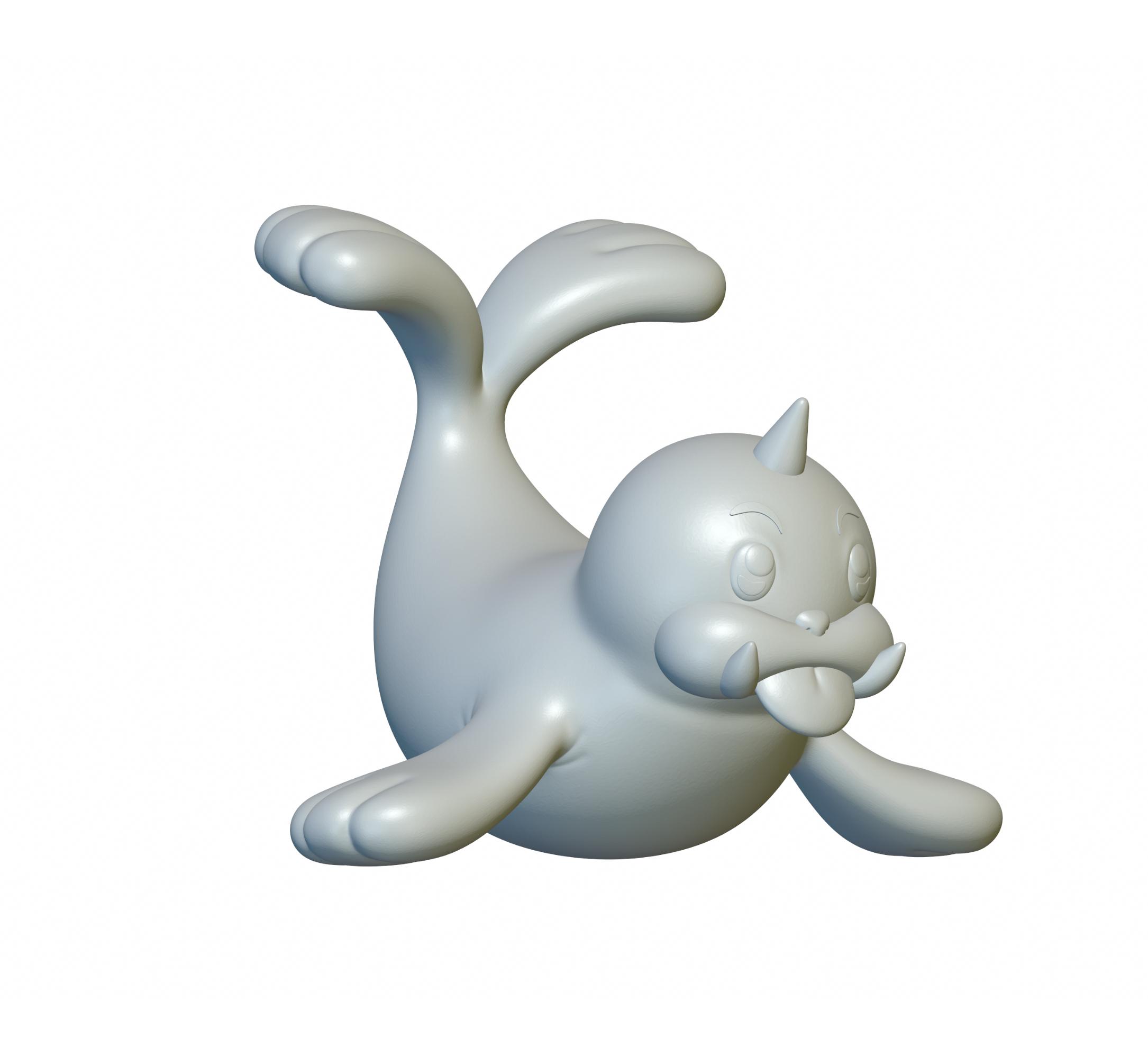 Pokemon Seel #86 - Optimized for 3D Printing 3d model