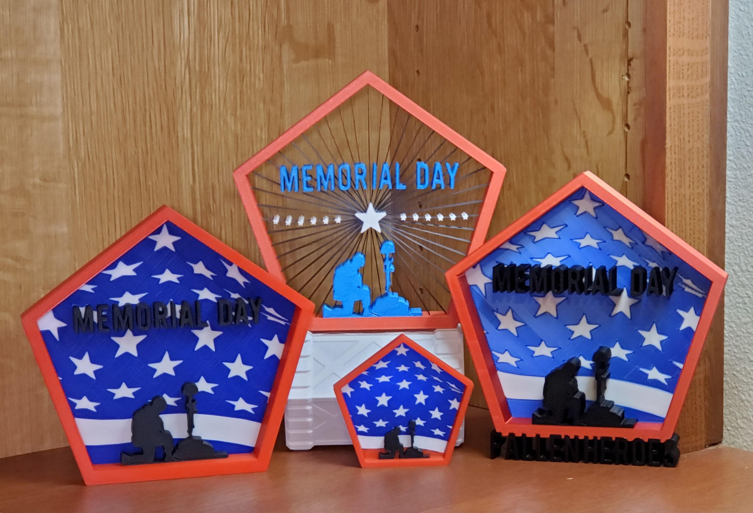 Memorial Day Home Art Collection 3d model