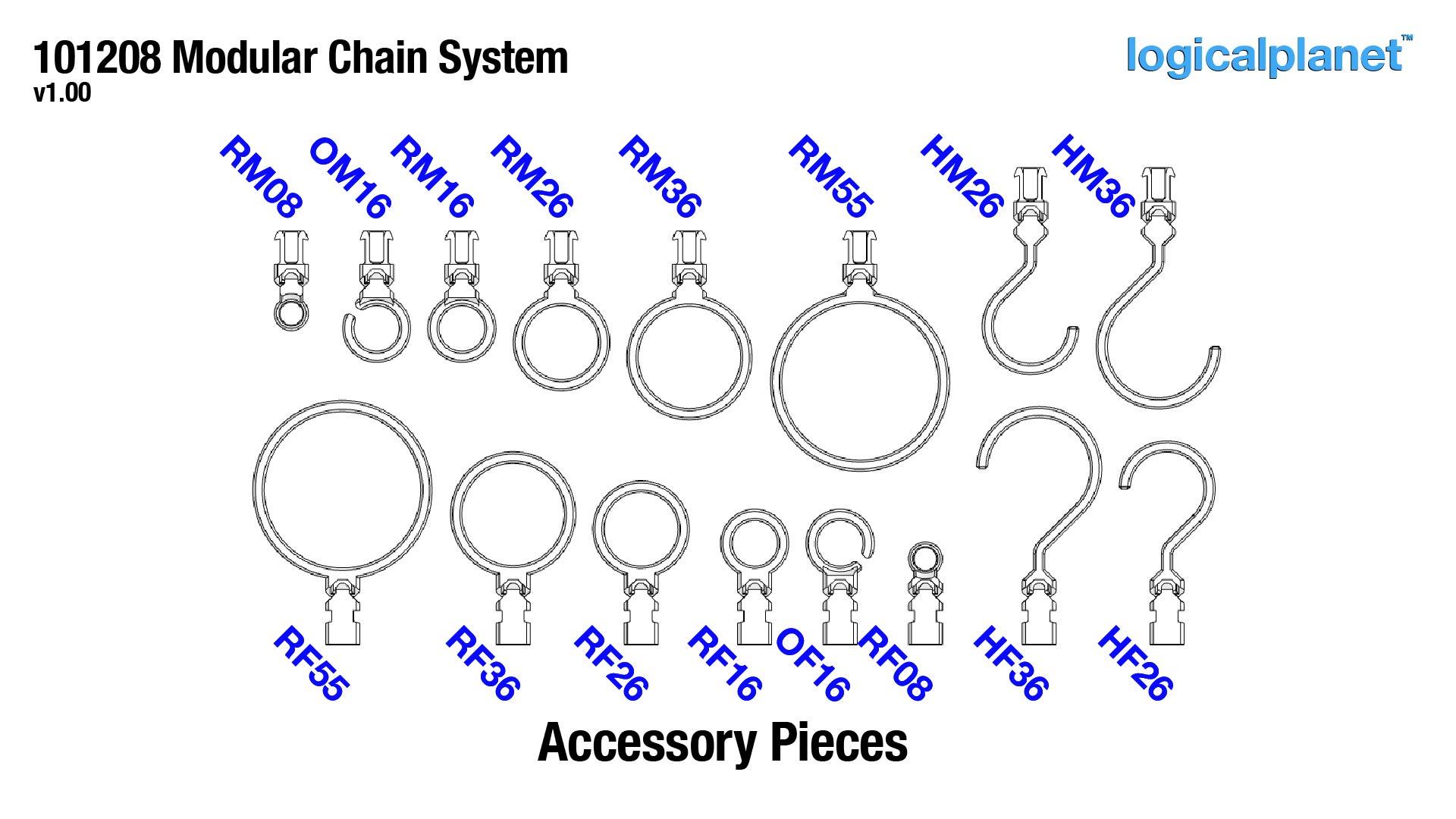 MCS Modular (Box) Chain System 3d model