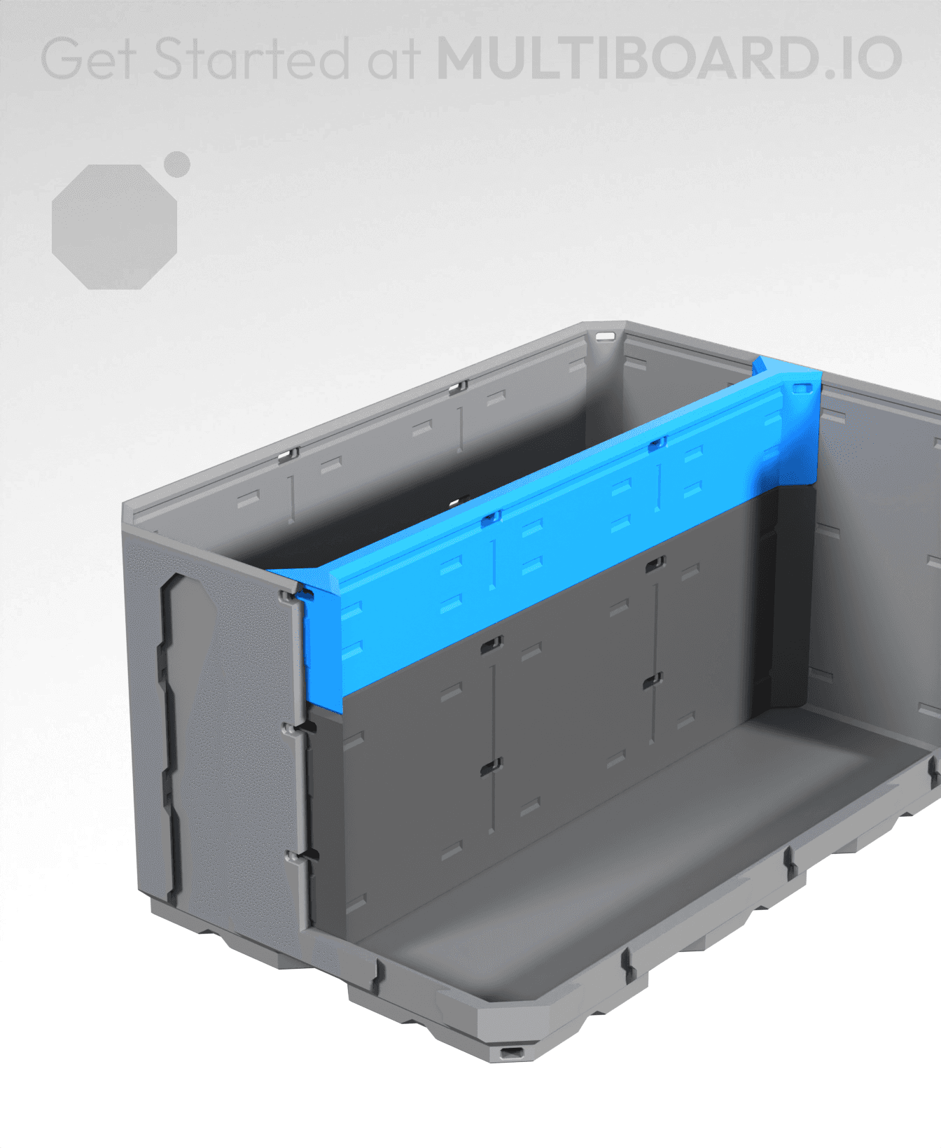 3x0.5H - Full Top Multibin Divider 3d model