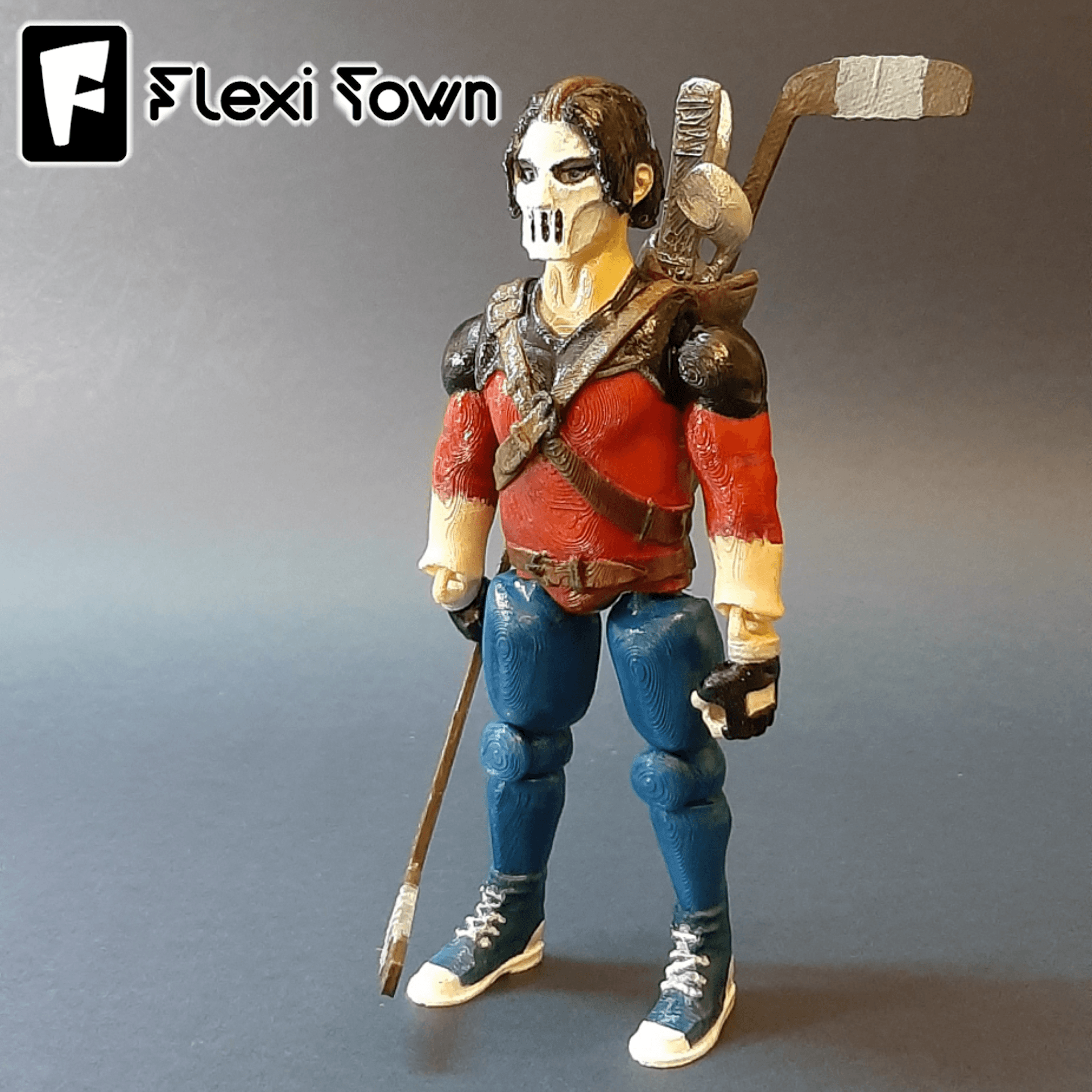 Flexi Print-in-Place Casey Jones 3d model
