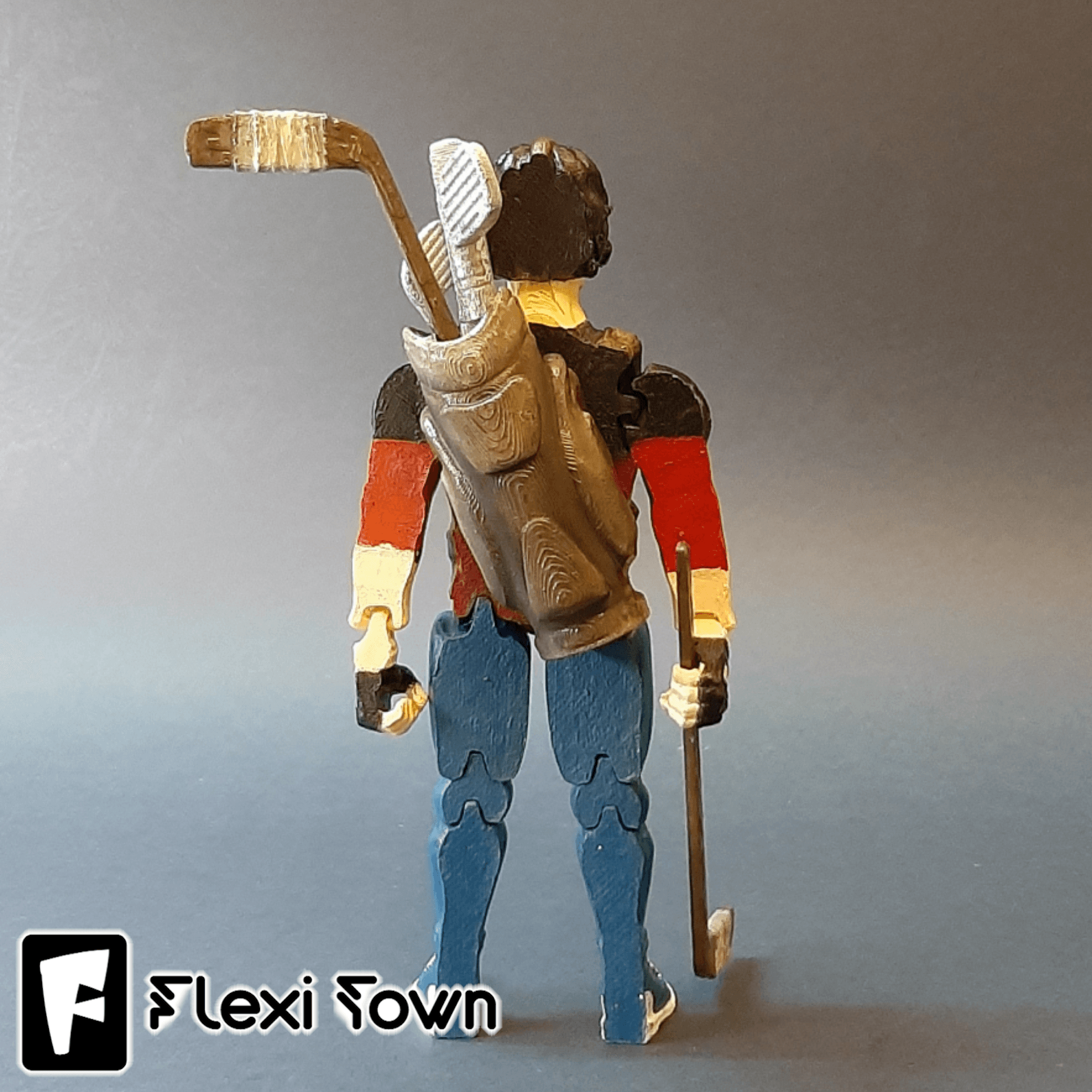 Flexi Print-in-Place Casey Jones 3d model