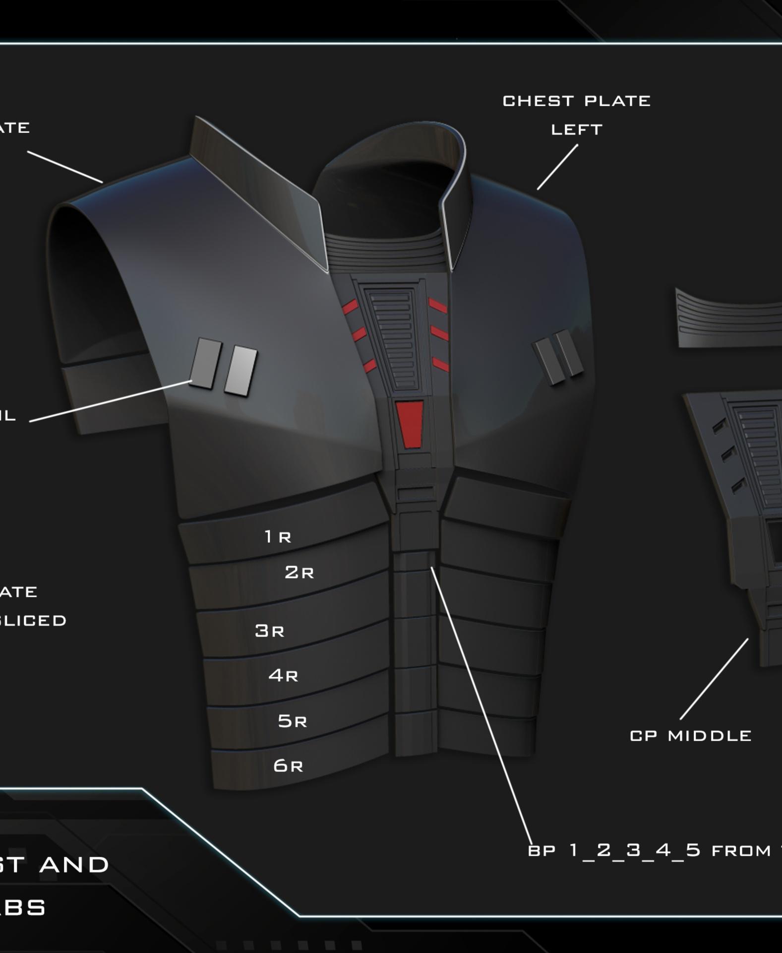 Inquisitor Starkiller armor 3d model