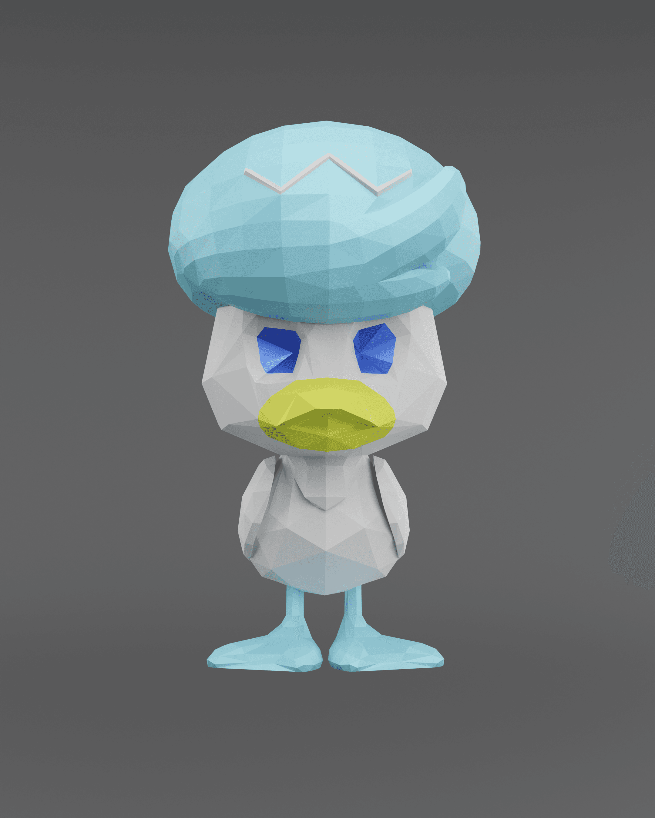 Low Poly Quaxly  3d model