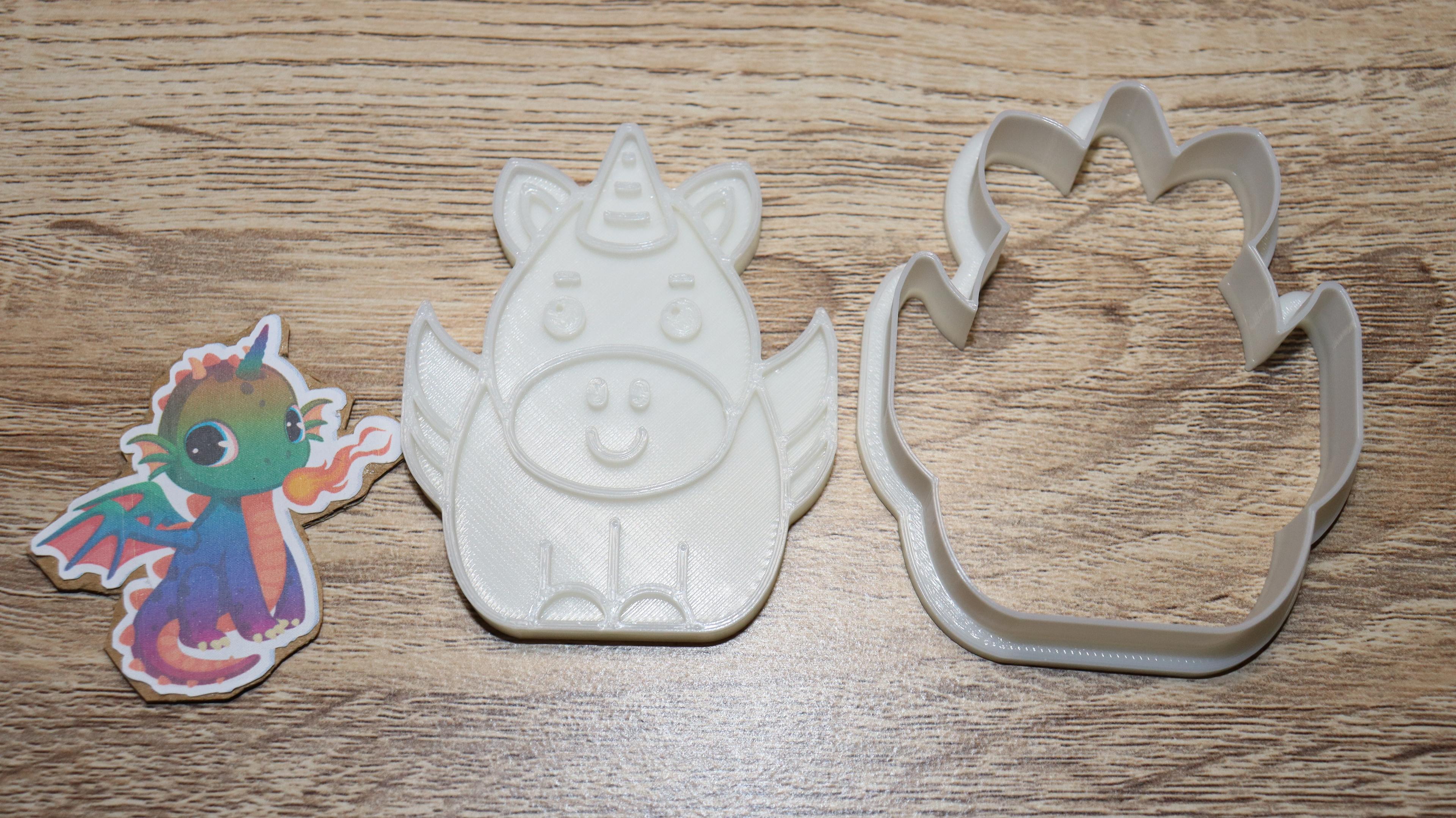 cookie cutter unicorn cute 3d model