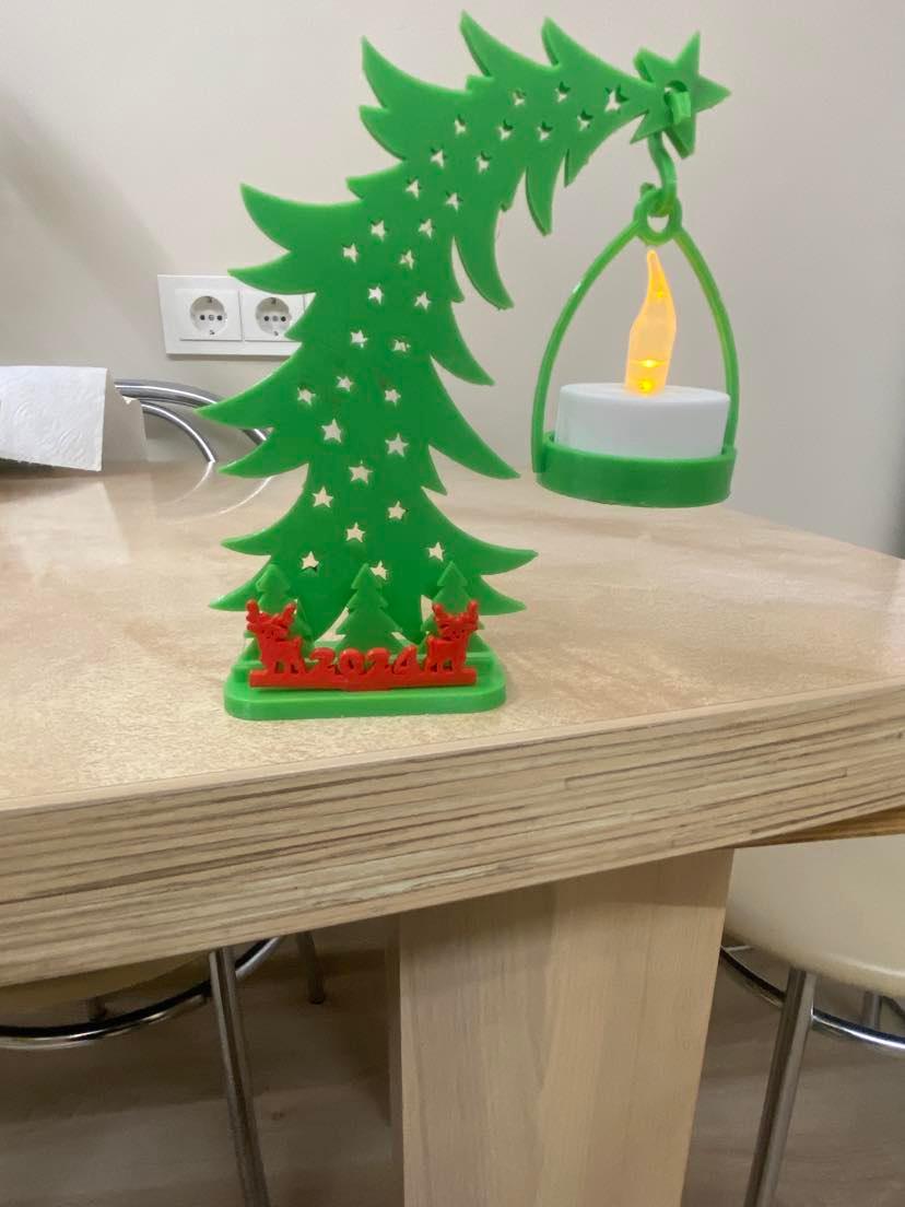 christmas tree led tealight decoration 3d model