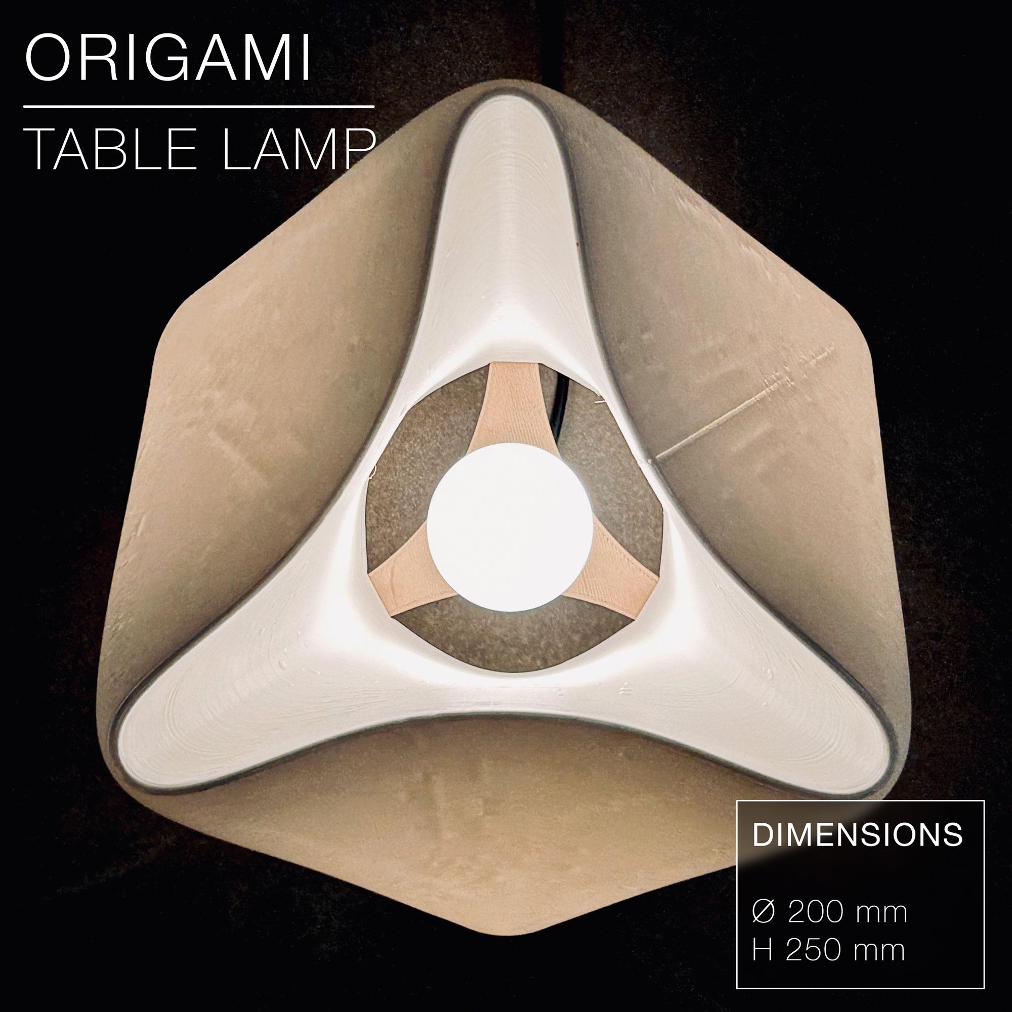ORIGAMI | Table Lamp E14, E26, E27 3d model