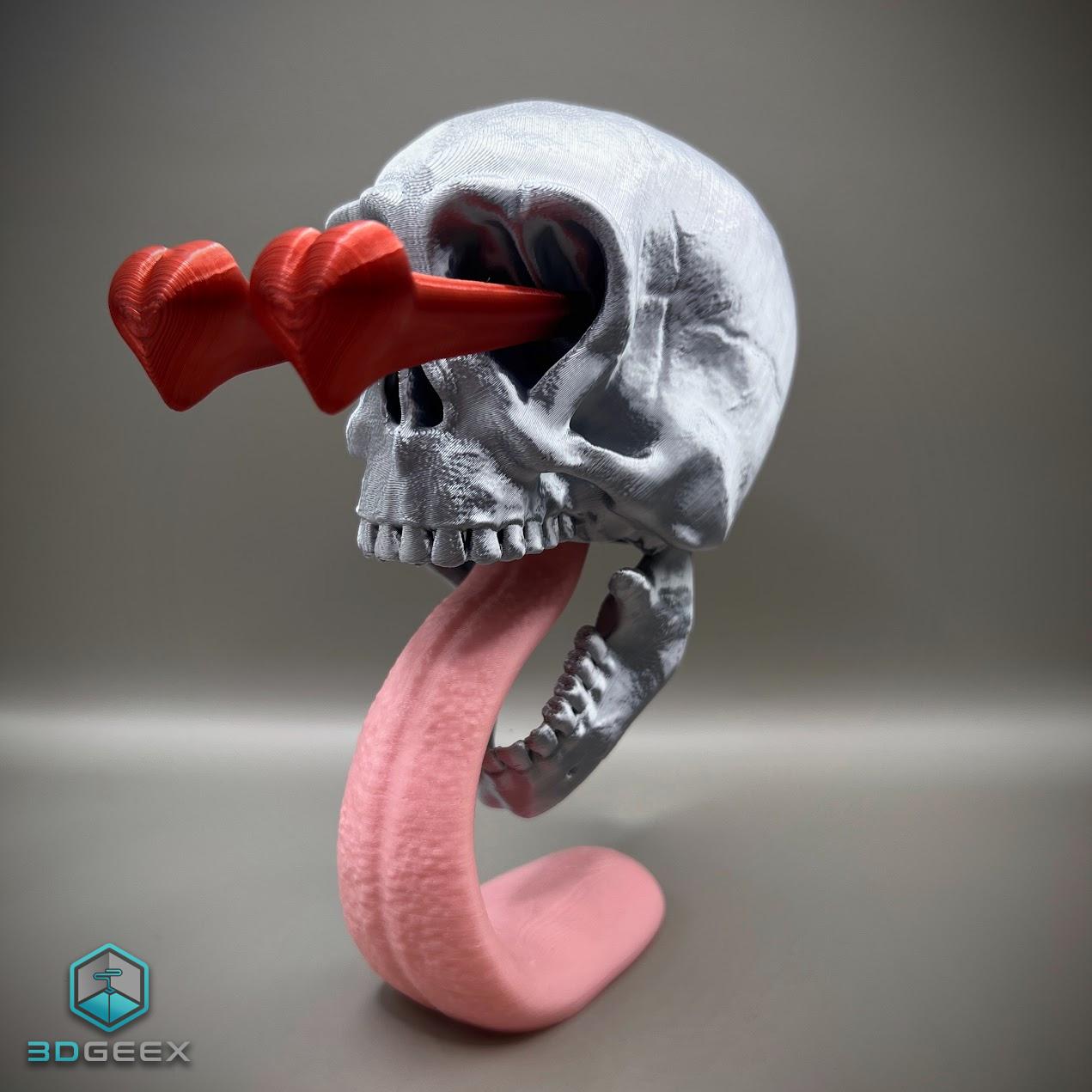 Skull In Love 3d model