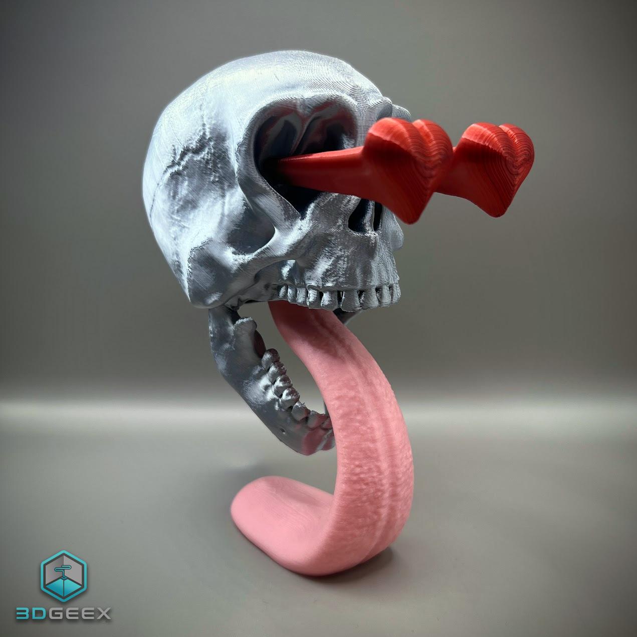 Skull In Love 3d model