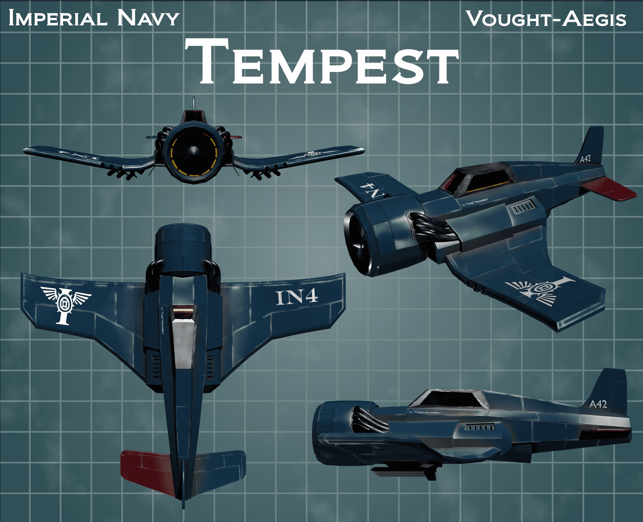 Tempest Airframe 3d model