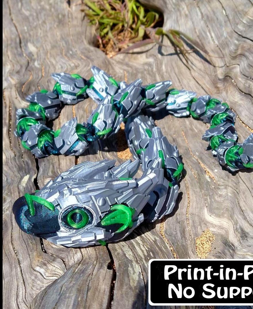 Cyborg Snake 3d model