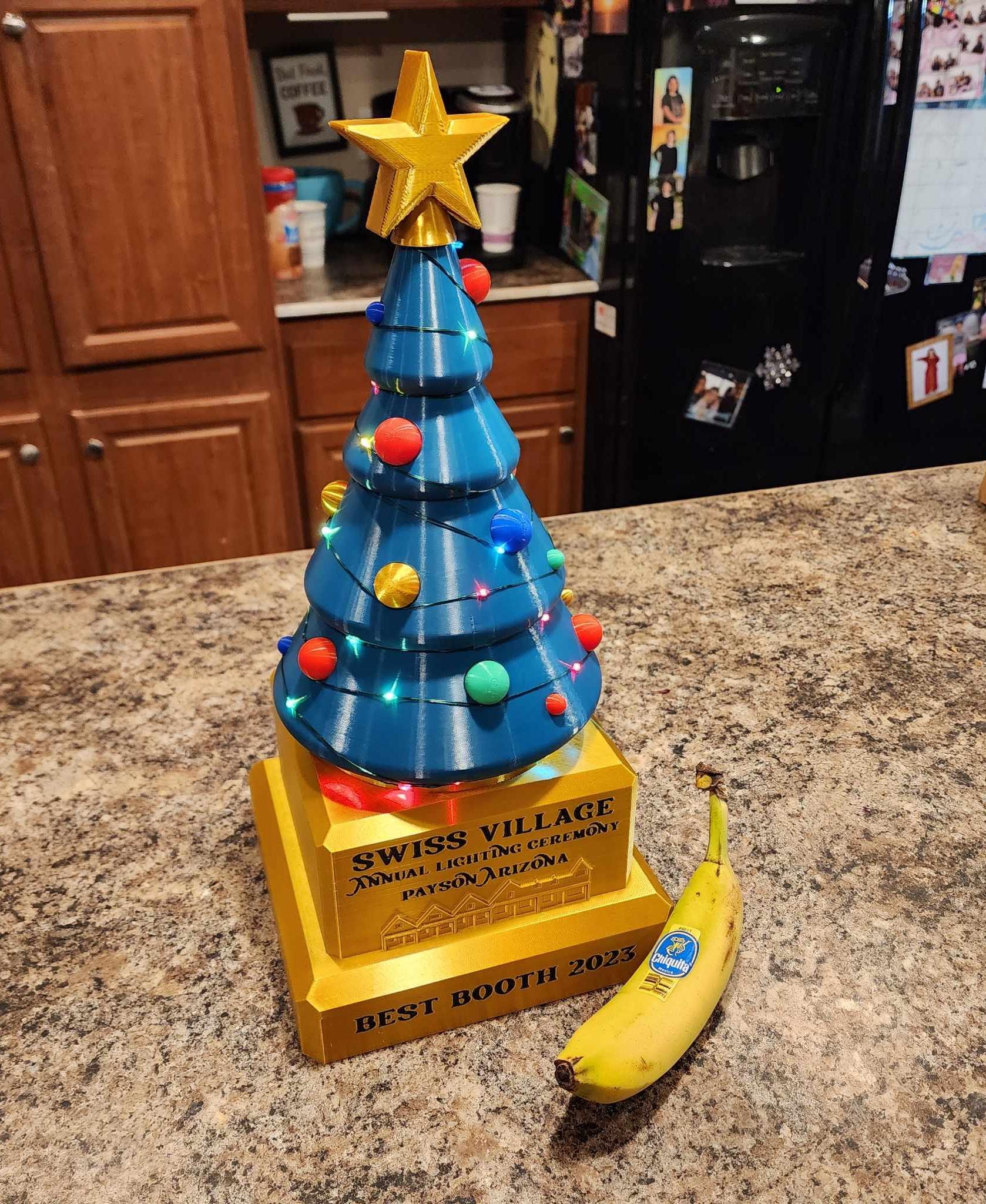Christmas tree Trophy 3d model