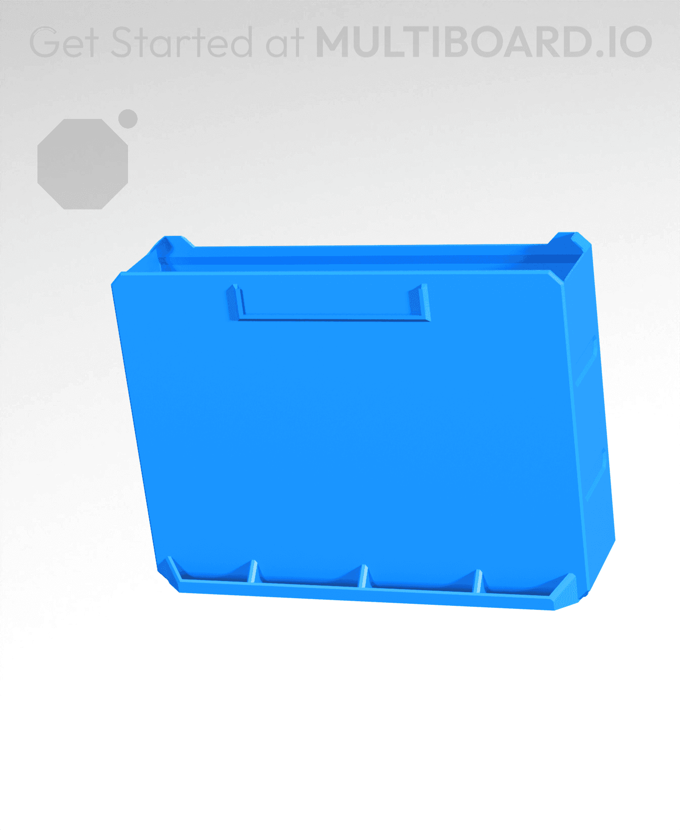 4x3x1-Deep - Multibin Simple Drawer 3d model