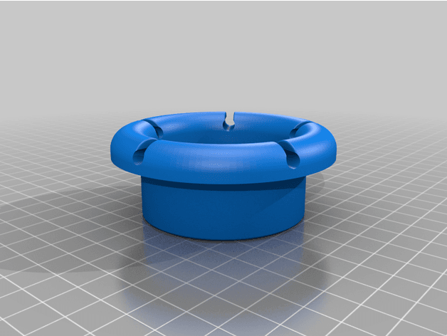 Desk Grommet with cable clips  3d model