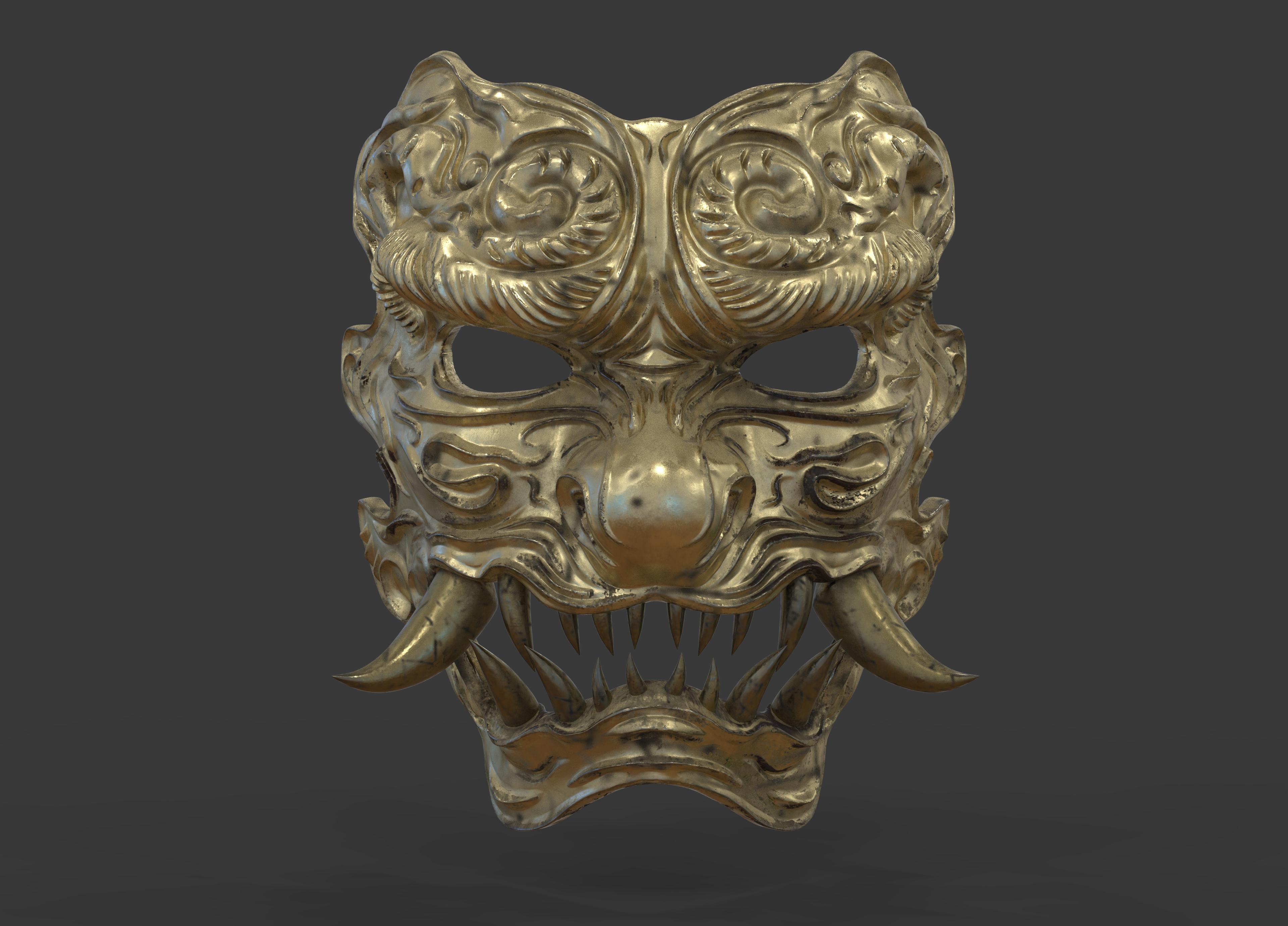 Black Myth Wukong Oni Mask 3d model