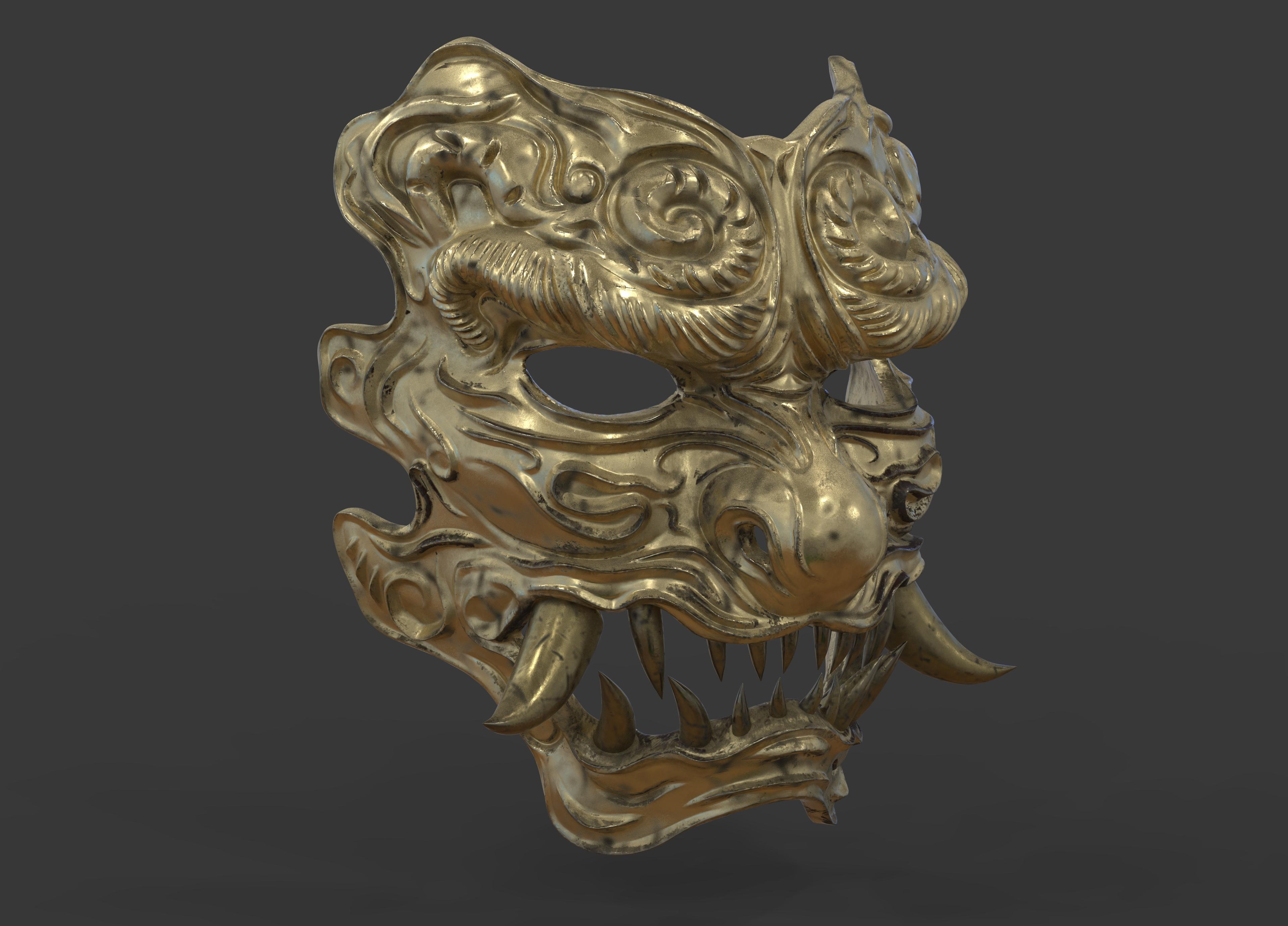 Black Myth Wukong Oni Mask 3d model