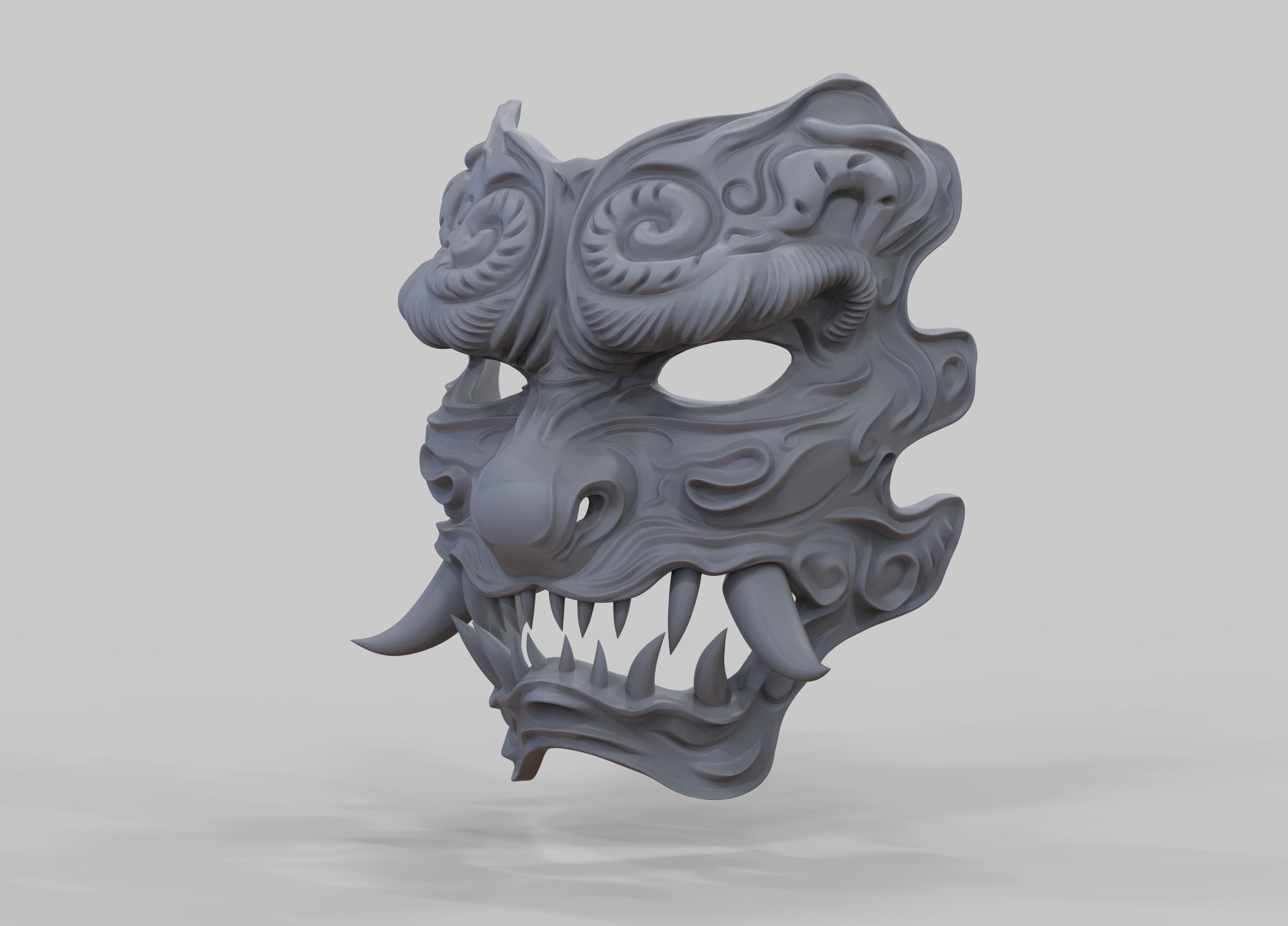 Black Myth Wukong Oni Mask 3d model