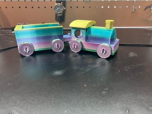  Toy Train With snap-on-wheels! 3d model