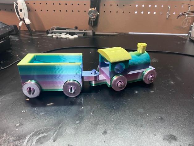  Toy Train With snap-on-wheels! 3d model