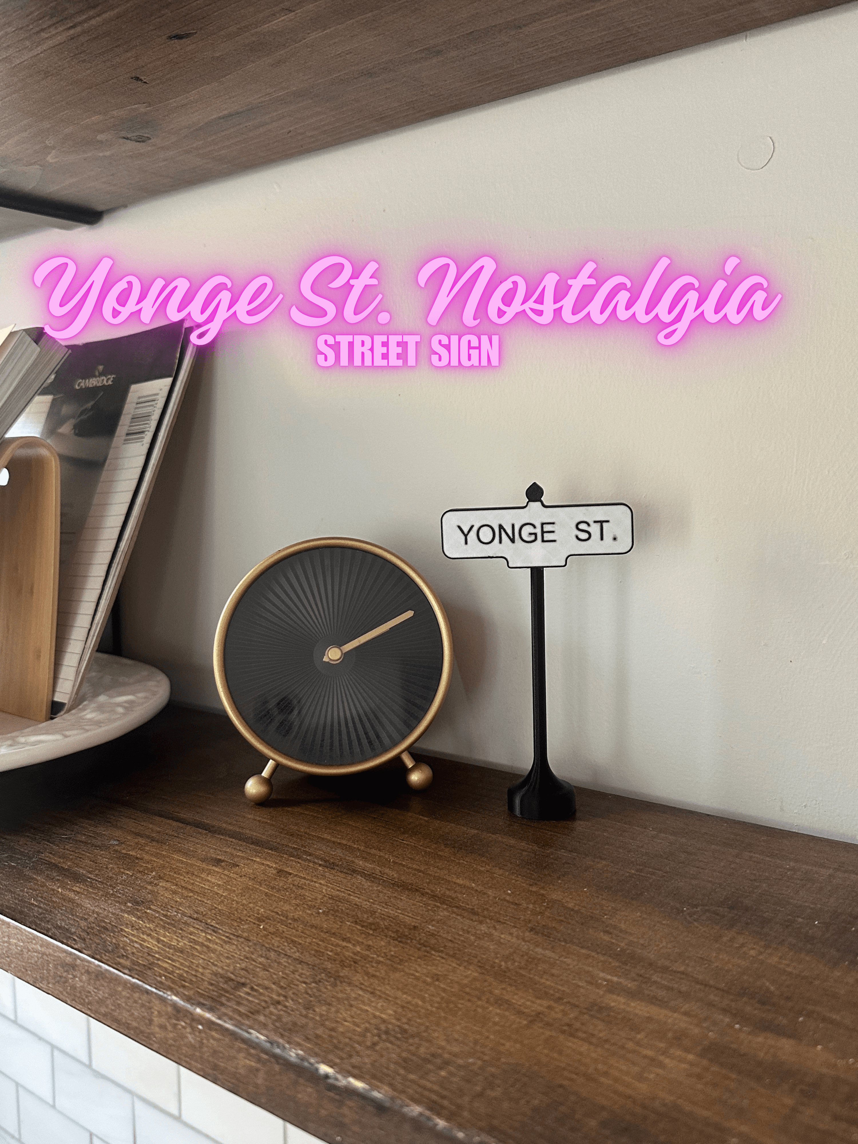 Yonge St. Nostalgia Street Sign 3d model