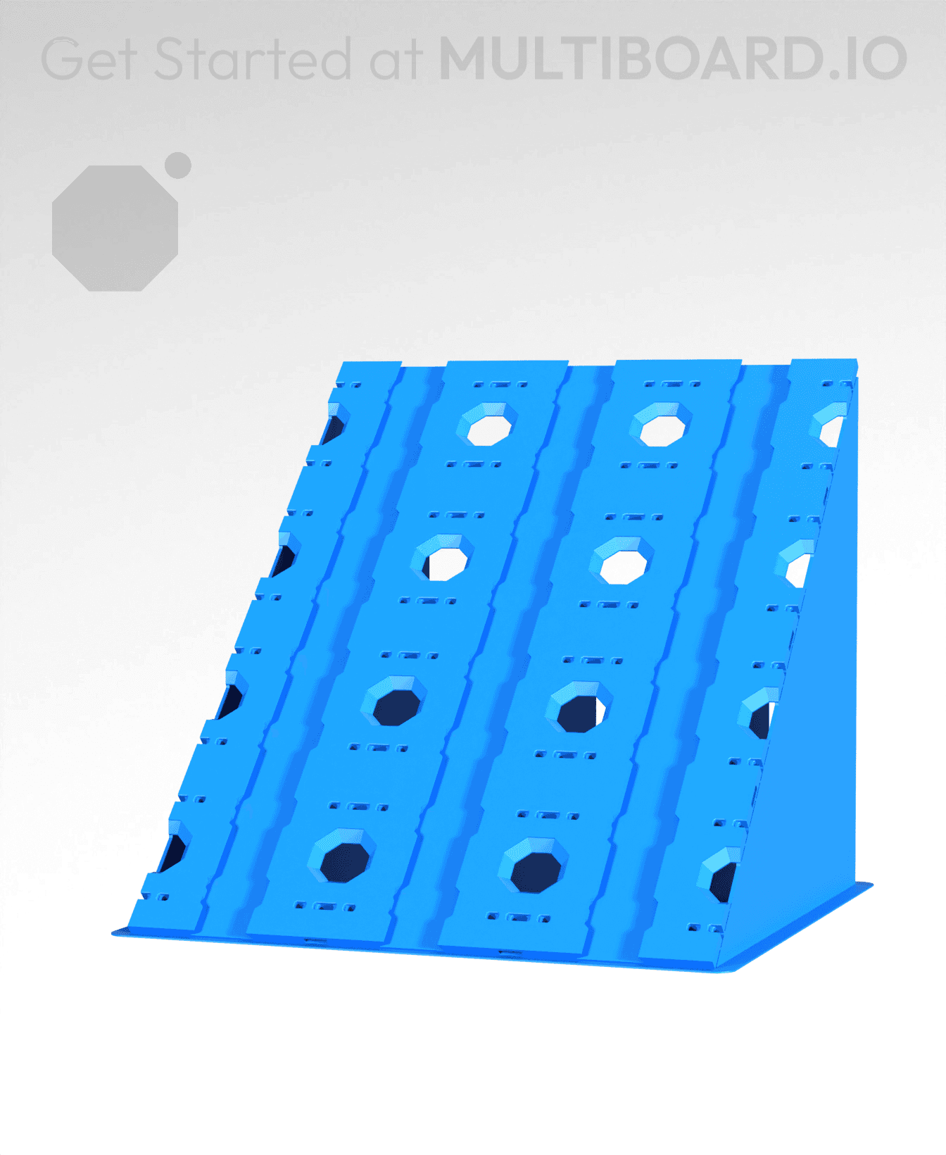 3x4 - Single-Sided Multipoint Plate 3d model