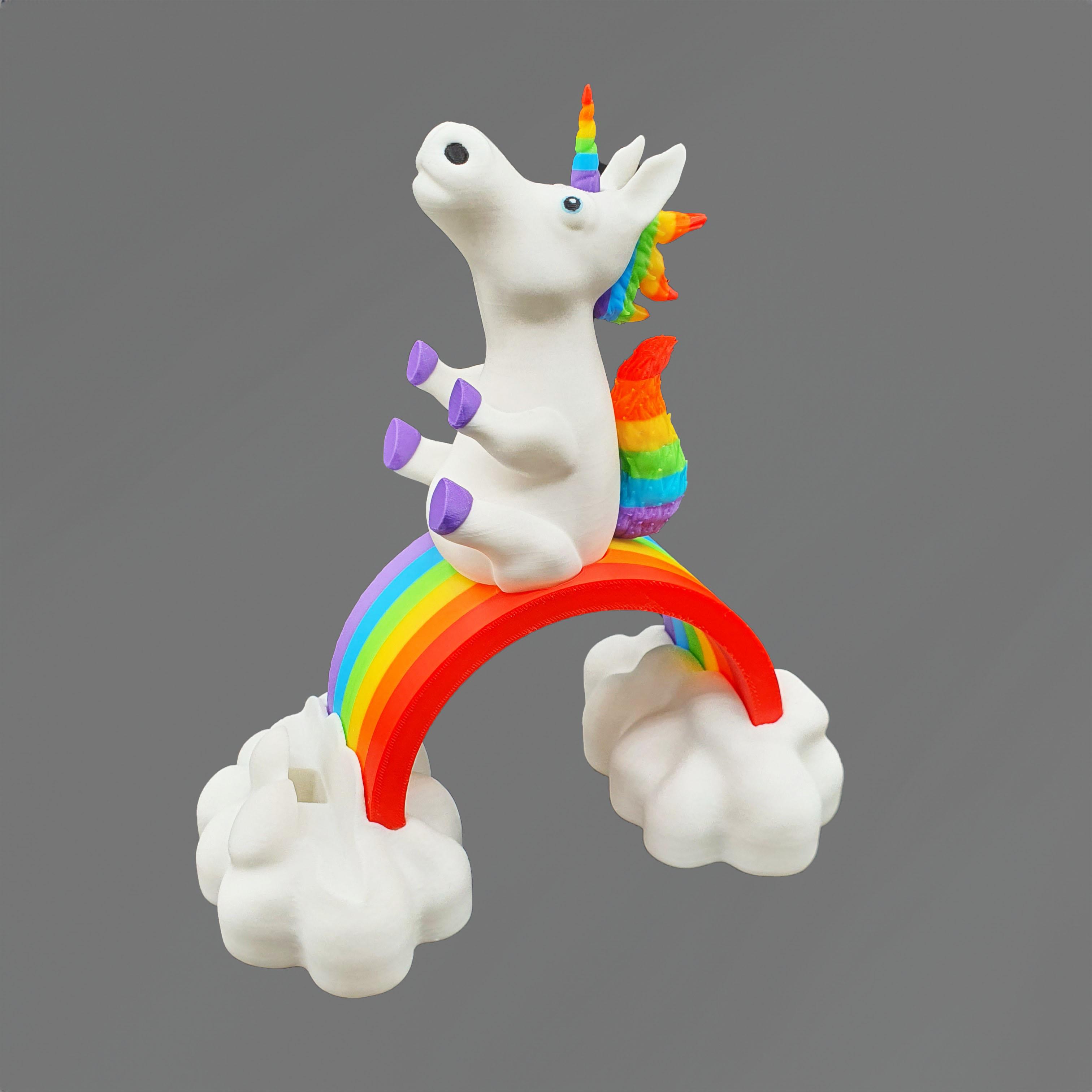 Unicorn Rainbow Phone Holder  3d model