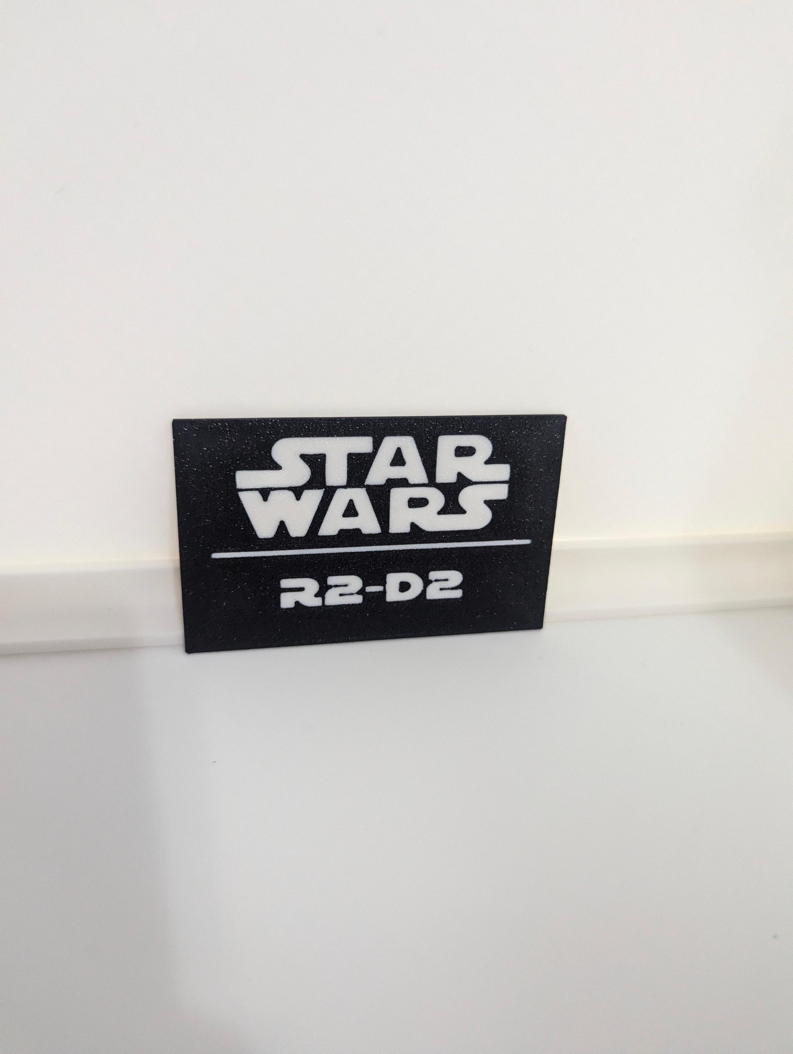 R2-D2 Multicolor Nameplates 3d model