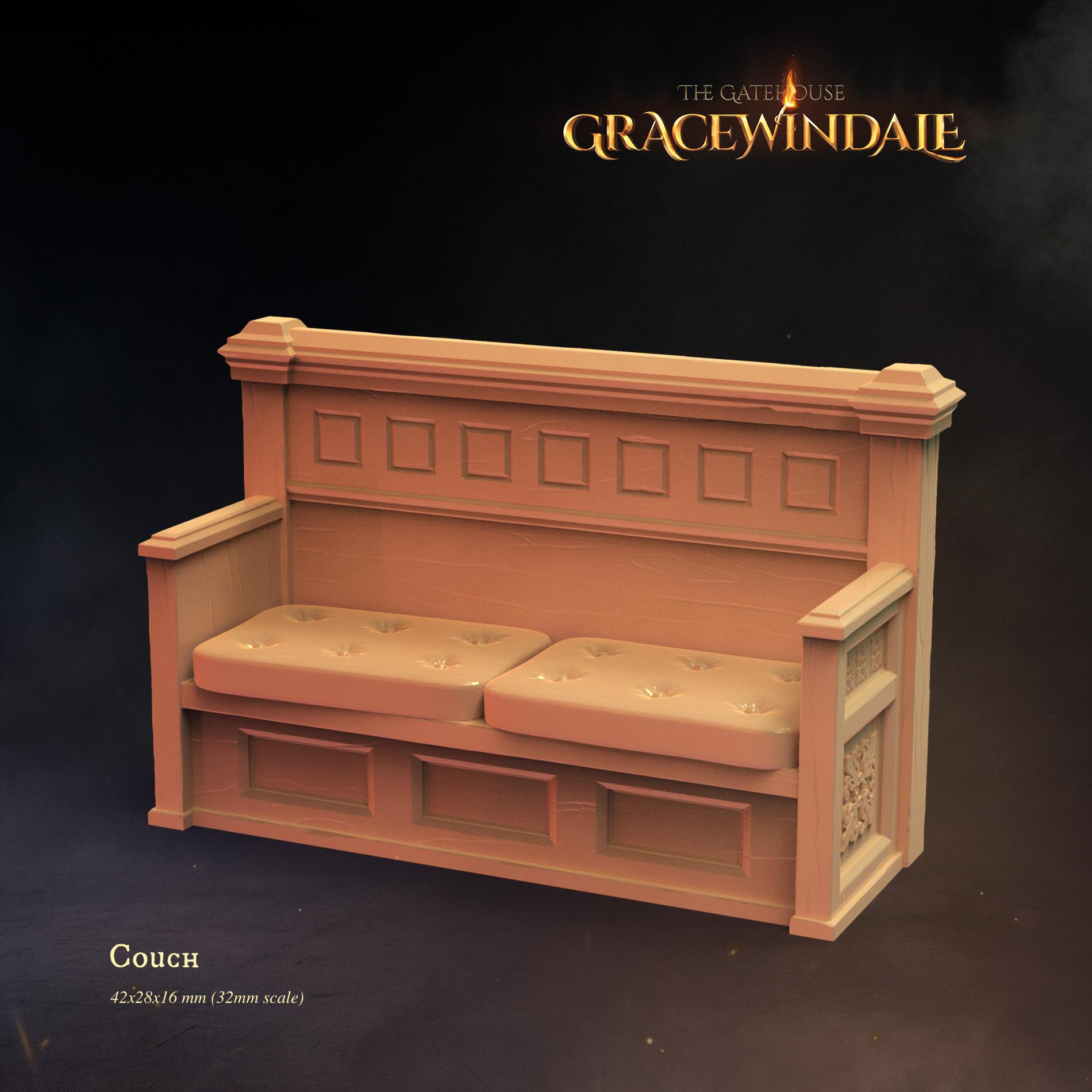 Gatehouse - Couch 3d model