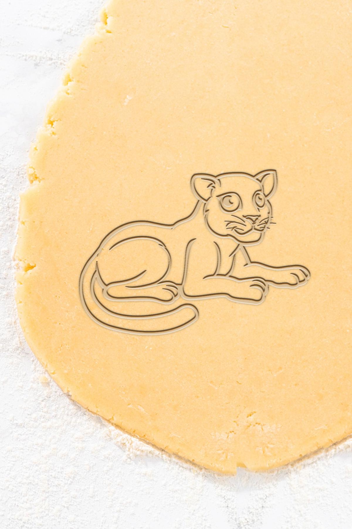 Puma Cookie Cutter, Biscuit Cutter 3d model