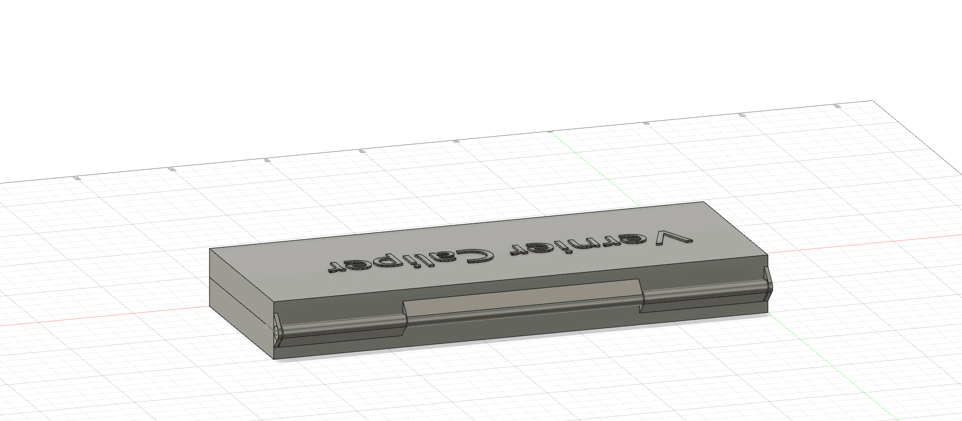 Parametrised Vernier Caliper Case 3d model