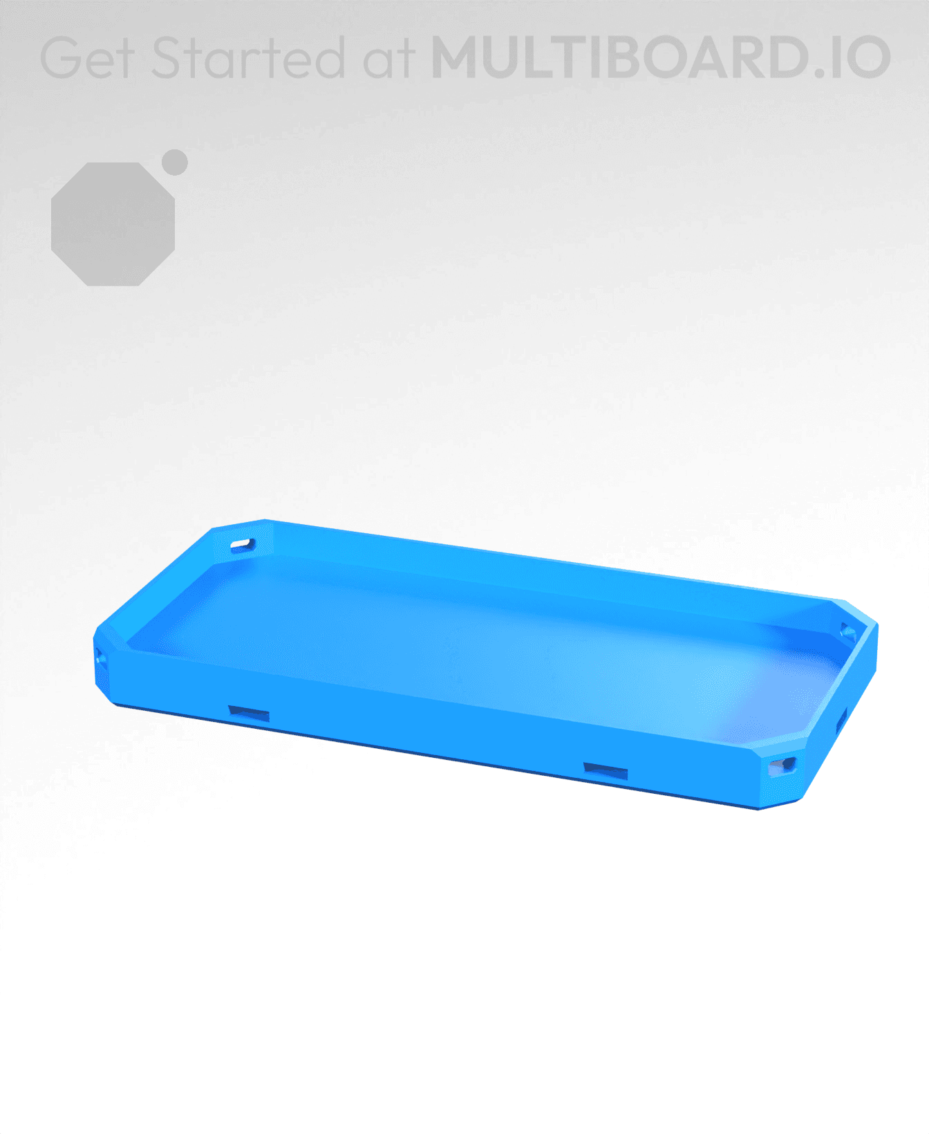 2x1 - Horizontal Bin Tray 3d model