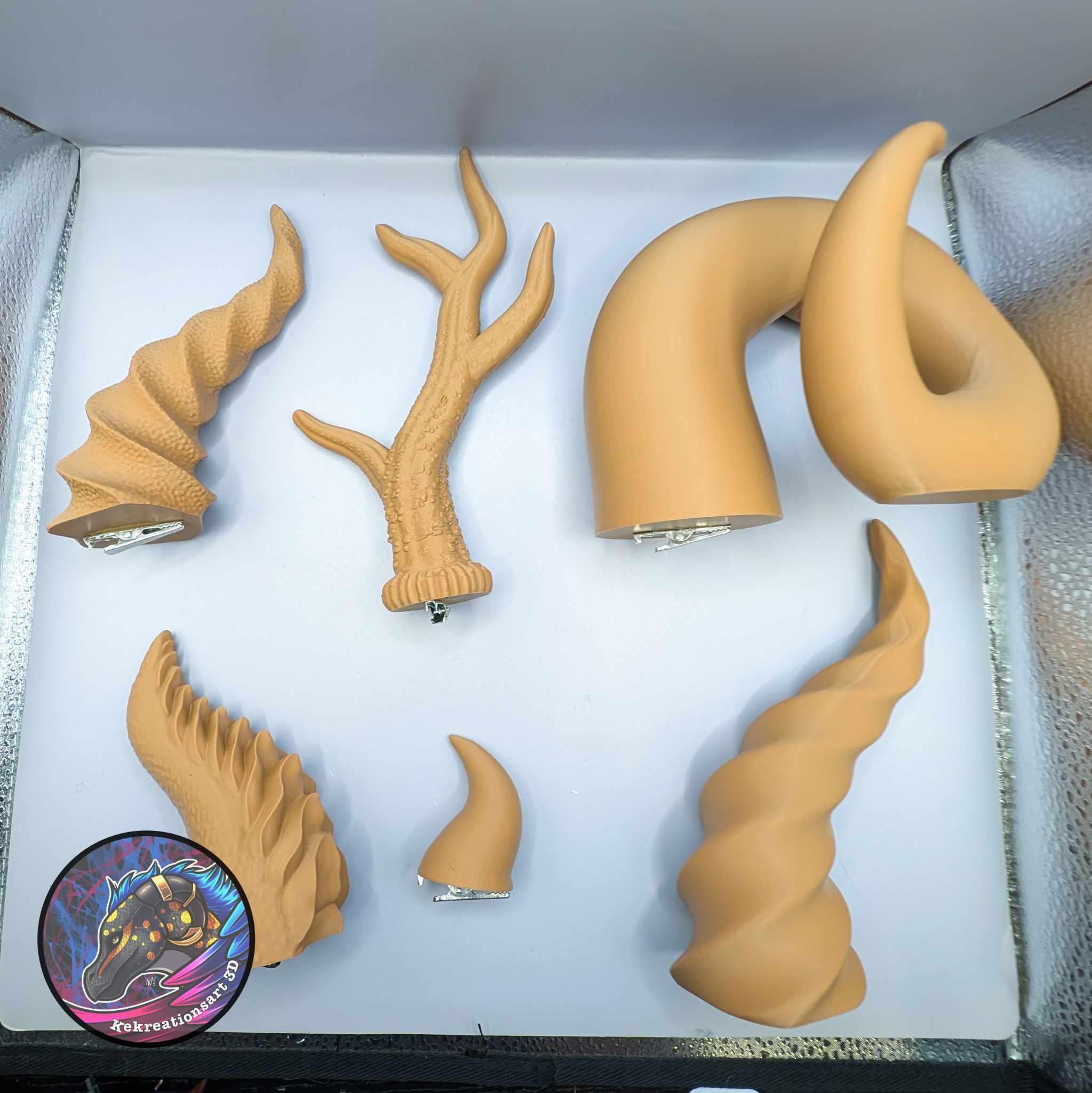 Cosplay Horn Set 3d model