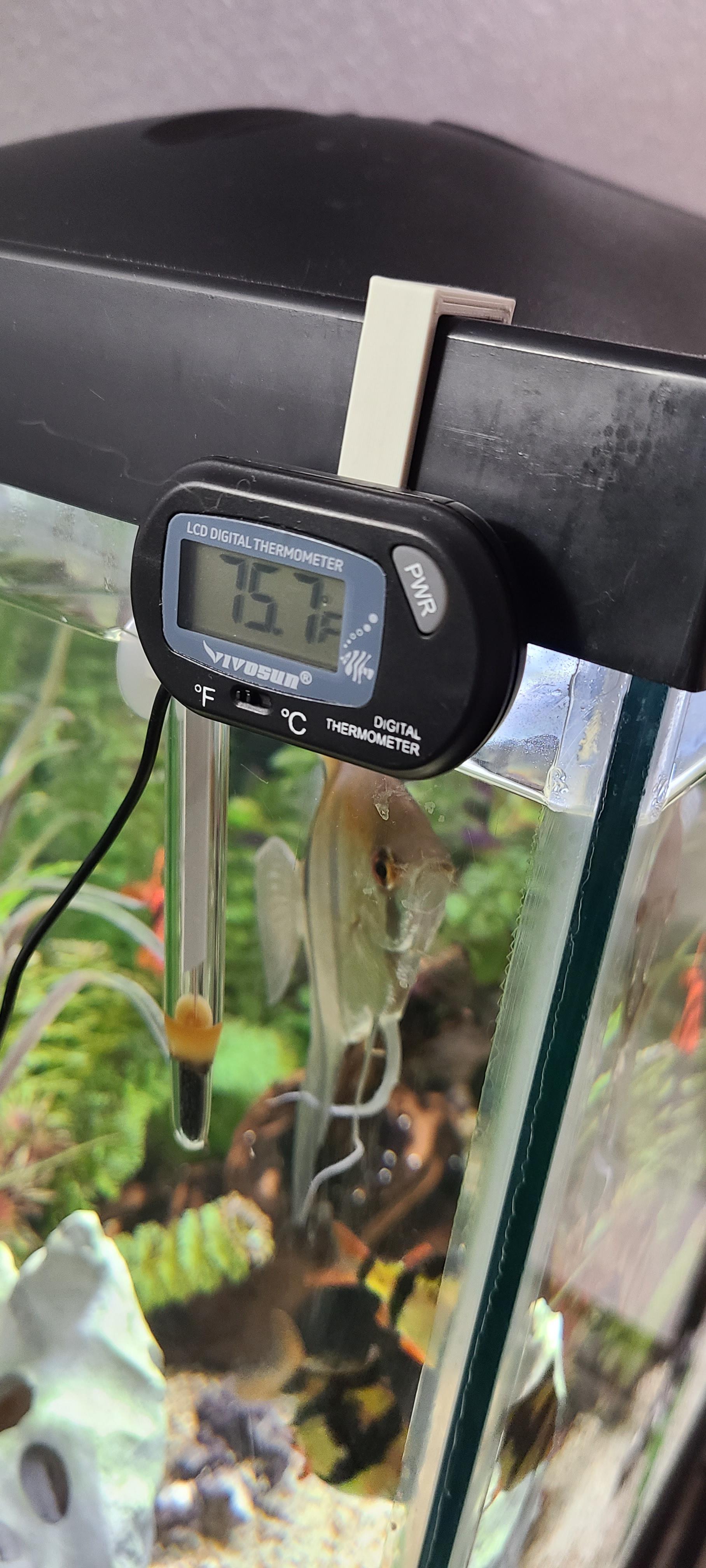 Aquarium thermometer hook 3d model