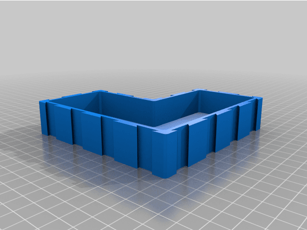 Modular Table Corner Tool Shelf 3d model