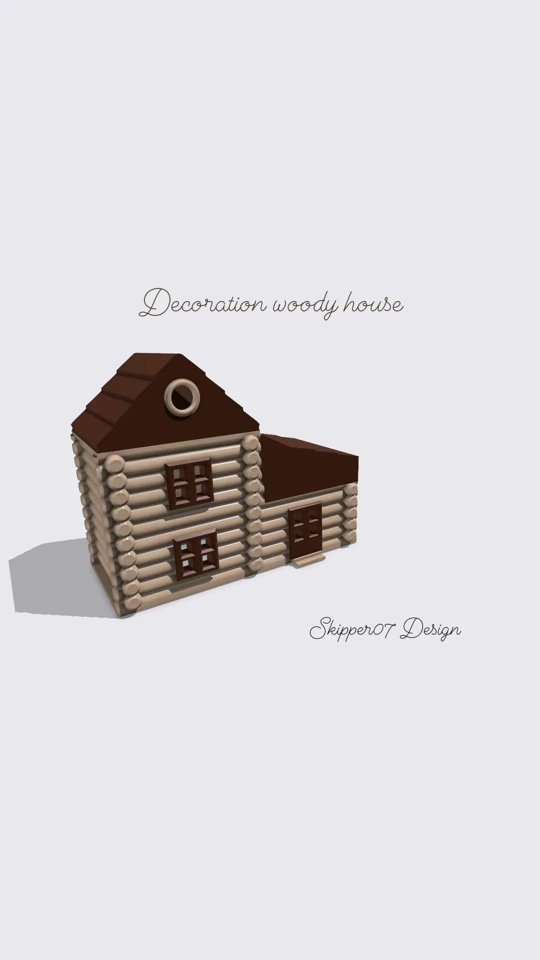 Decoration Woody House 3d model
