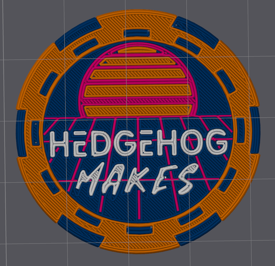 Hedgehog Makes Outrun Makerchip v2 - The New Makercoin! 3d model