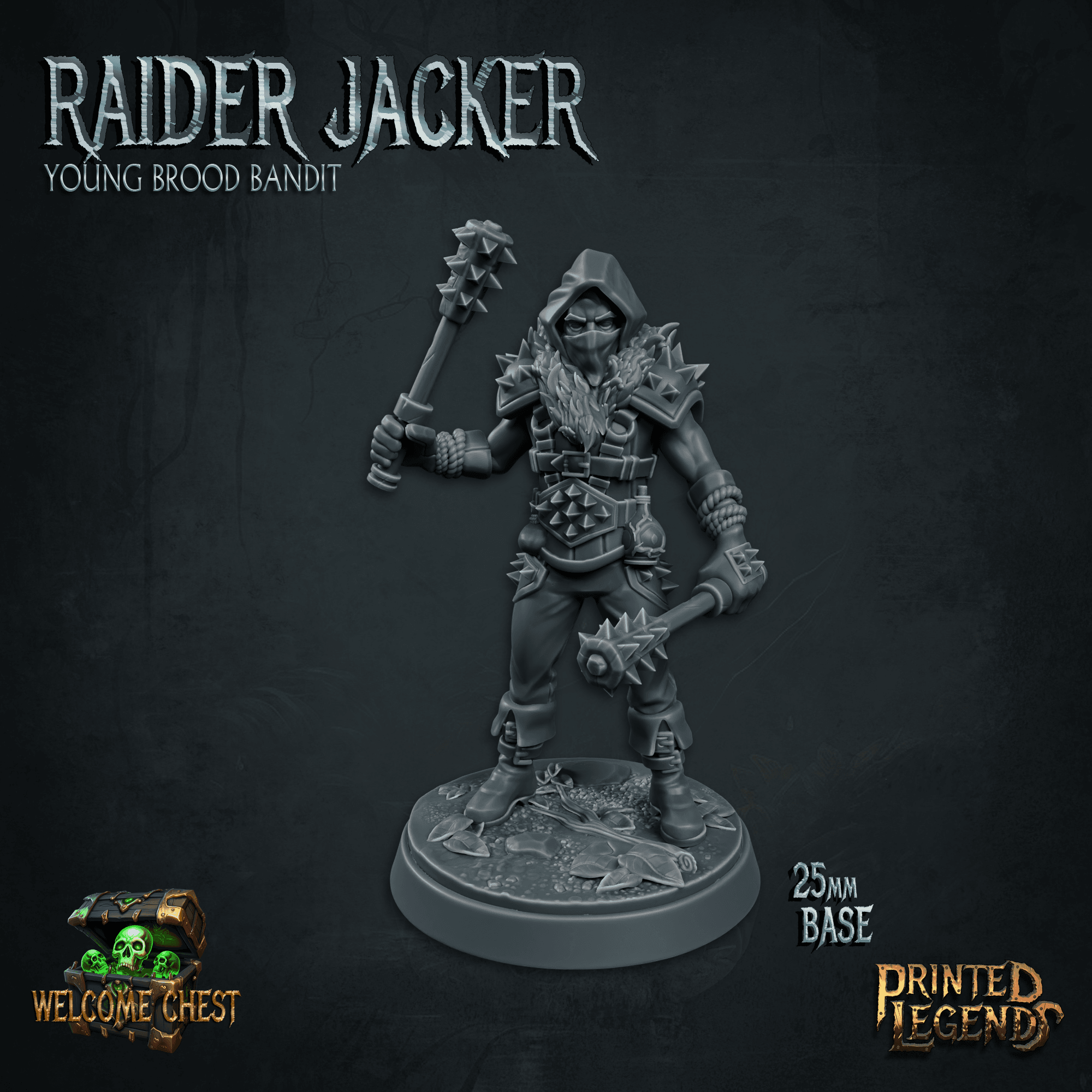 Raiders x4 (25mm Bases) 3d model