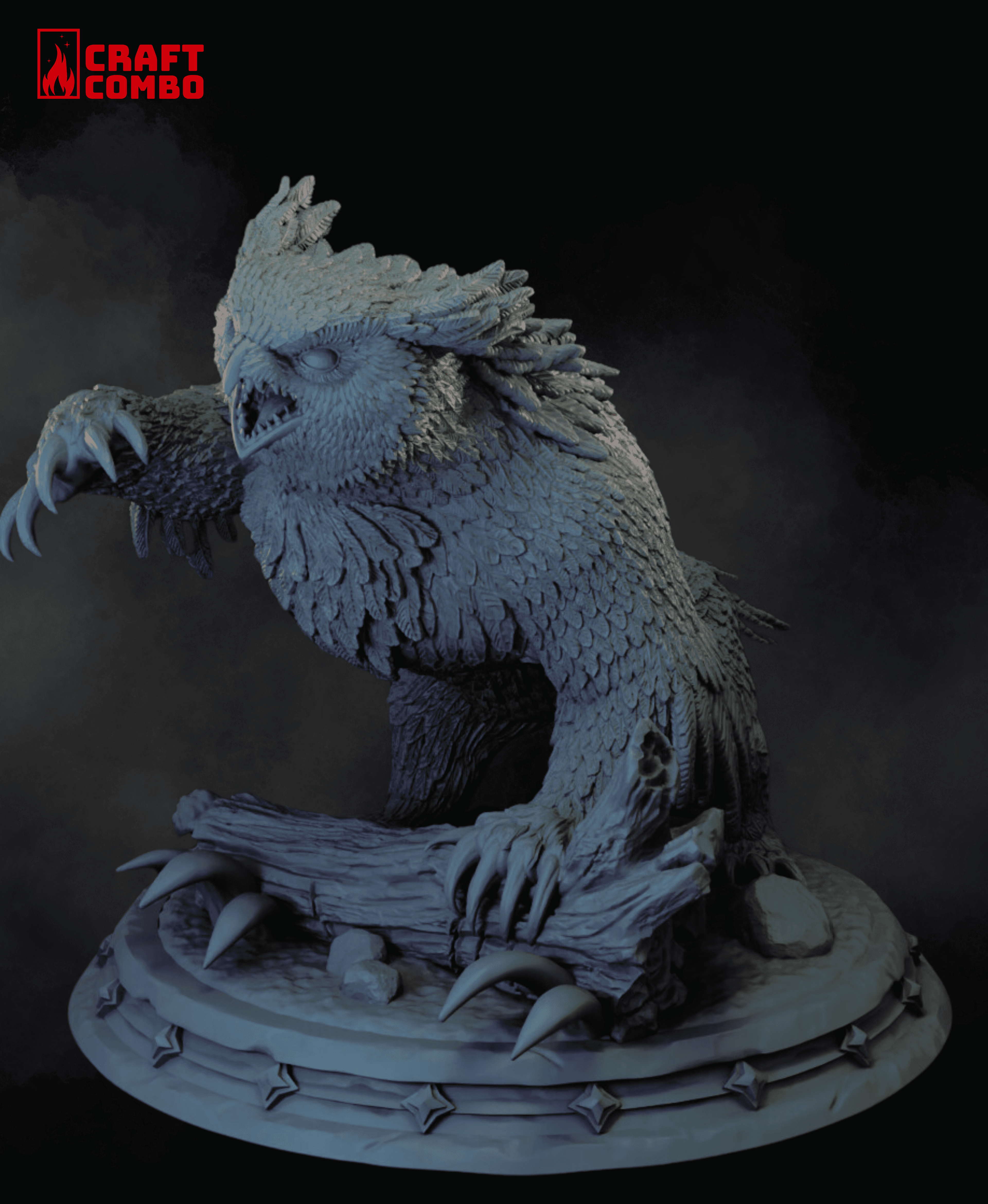  D&D Mini - Owlbear, Creatures  3d model