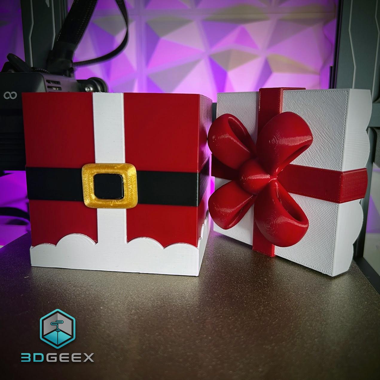 Santa Gift Box 3d model